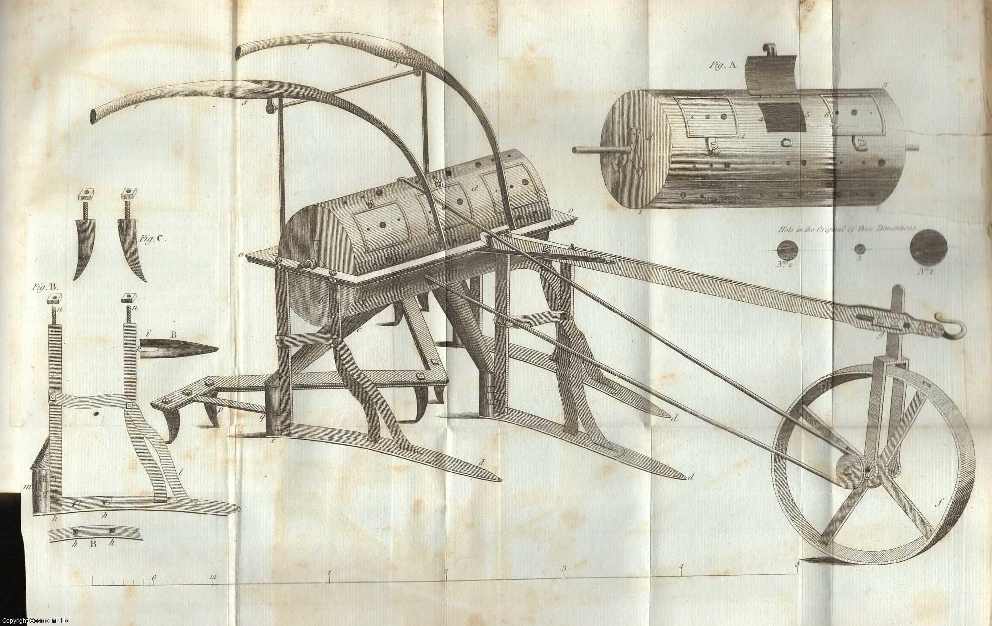 AN ESSEX FARMER - A Letter on the Construction and Use of the improved Foot Plough. A rare original article from the Annals of Agriculture, 1785.