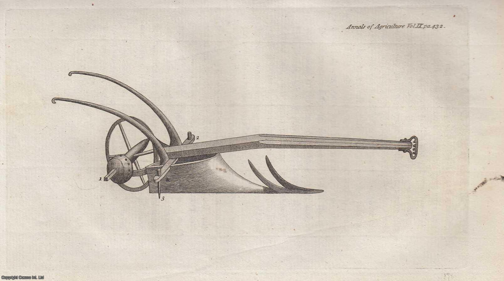 MURE (OF GREAT SAXHAM, SUFFOLK), HUTCHESON - On Drilling Turnips. With a plate. A rare original article from the Annals of Agriculture, 1788.