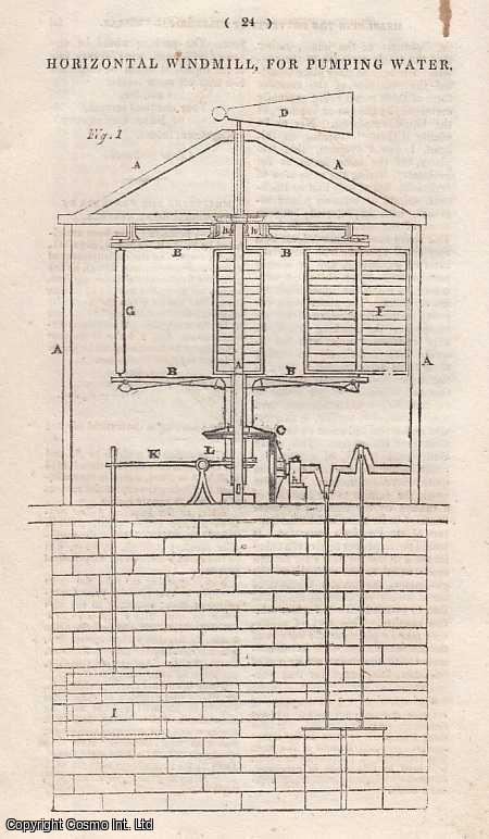 MECHANICS MAGAZINE - Turning Improvement on The Cycloidal Chuck; Mr. Cheverton's New Gas Power-Engine; Measuring The Contents of Cylindrical Vessels; Horizontal Windmill, For Pumping Water; New Gun-Carriage Truck; How to Ascertain The Shape of Teeth in Wheels; Preparing Colours-Cause of Earthquakes; Electricity and Magnetism, etc. Mechanics' Magazine, Museum, Register, Journal and Gazette. Issue No. 142. A complete rare weekly issue of the Mechanics' Magazine, 1826.