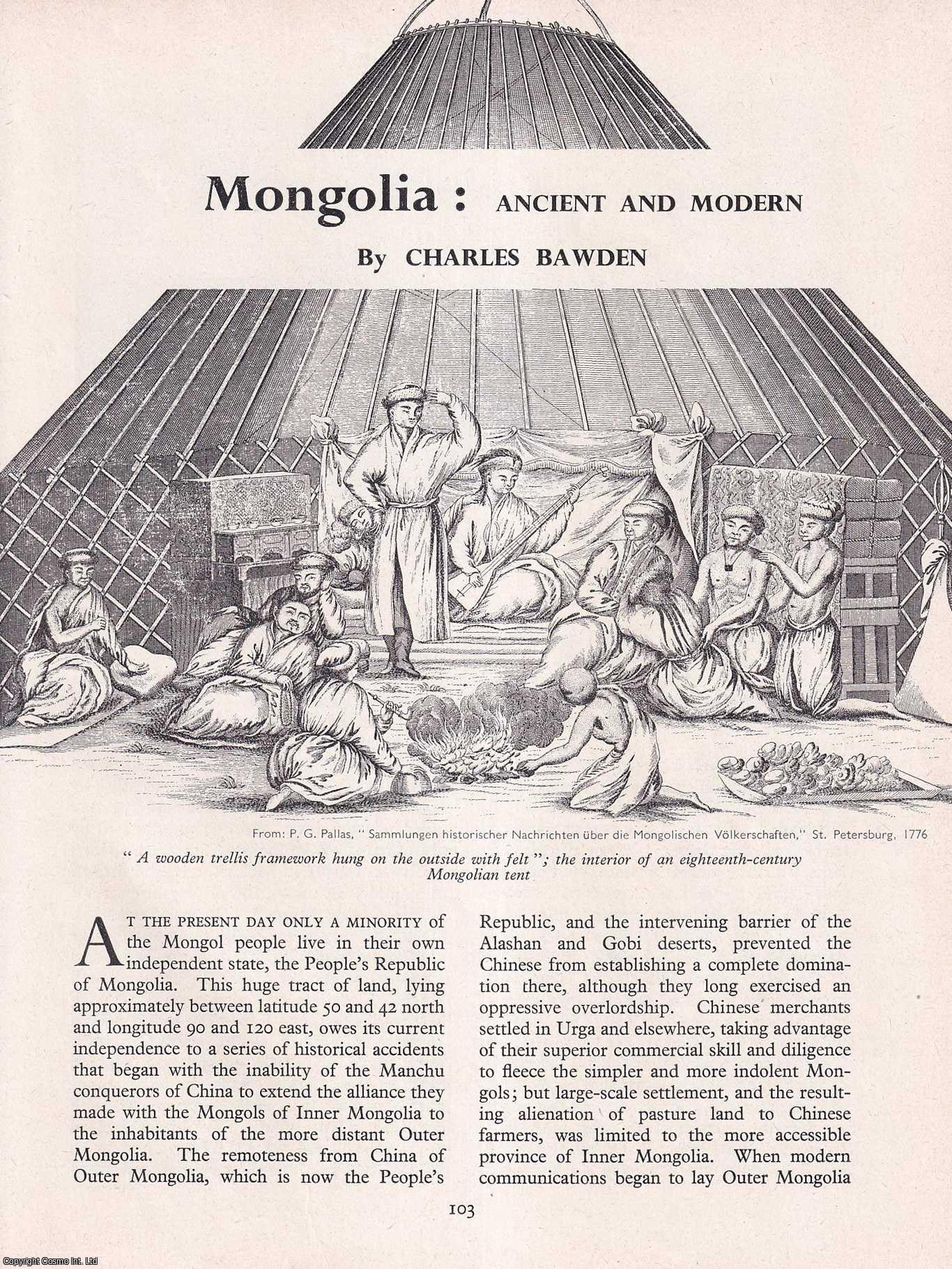 Charles Bawden - Mongolia: Ancient and Modern. An original article from History Today magazine, 1959.