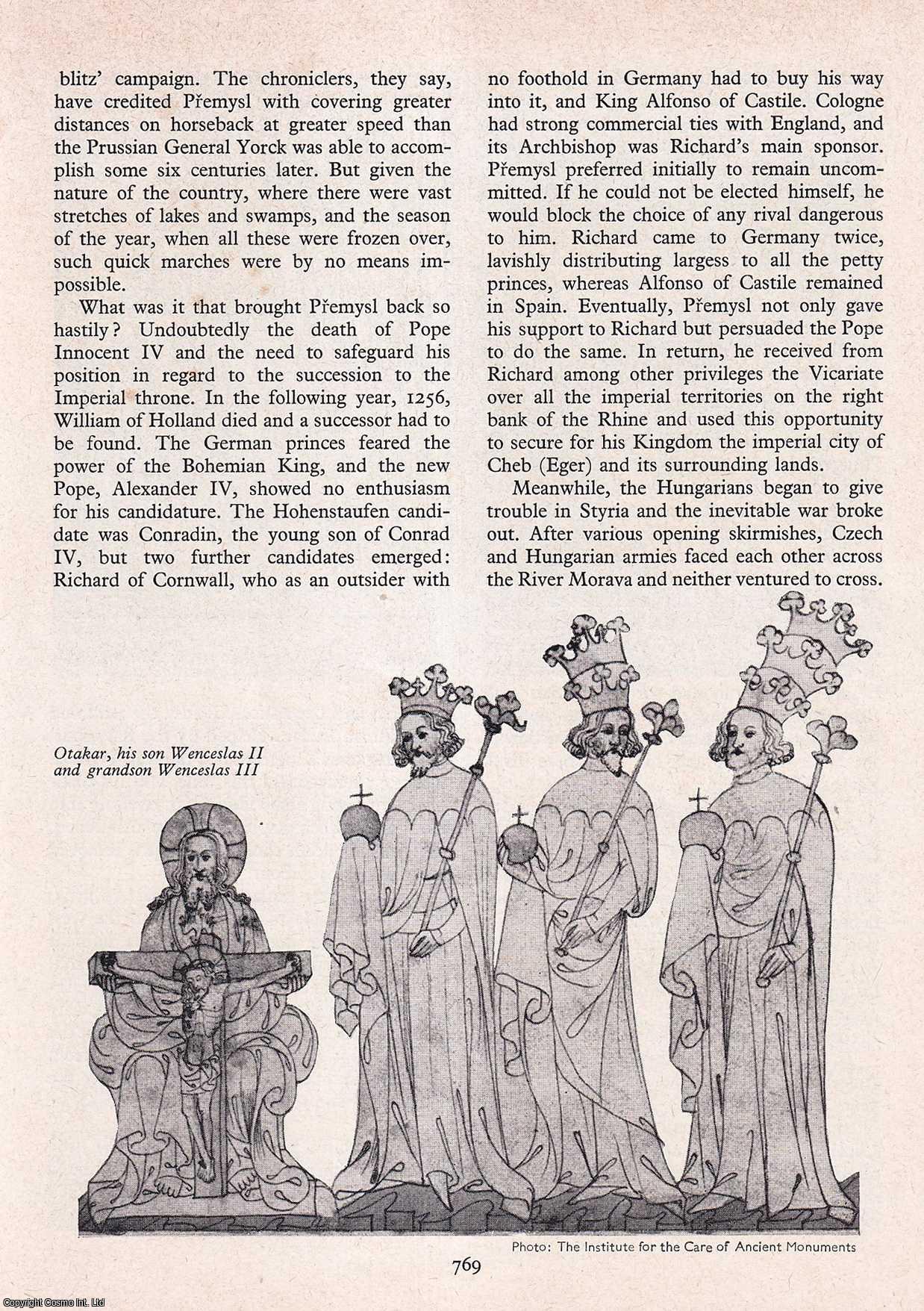 PARROTT, CECIL - Otakar Premysl: King of Bohemia. An original article from History Today magazine, 1966.