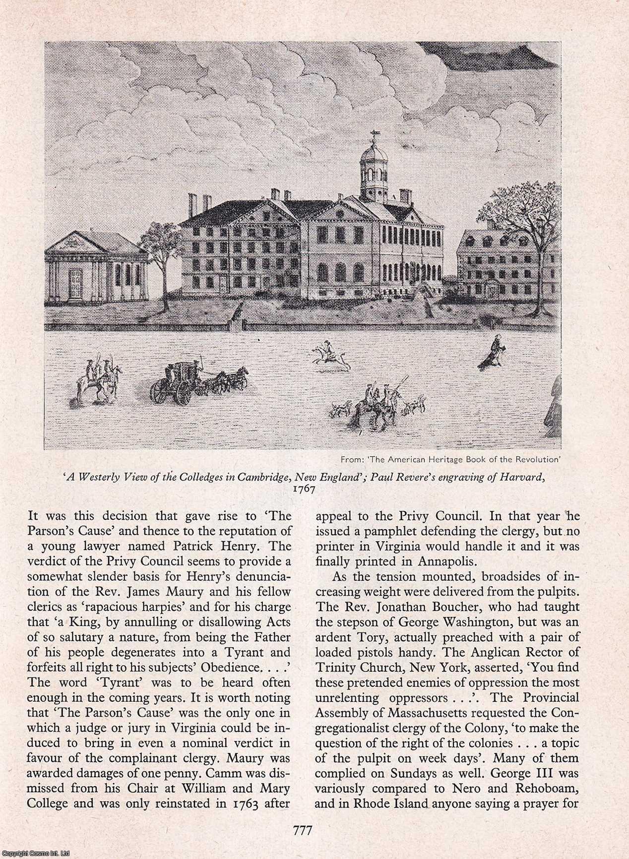 Robert Cecil - Pulpit Incendiaries in The American Colonies. An original article from History Today magazine, 1966.