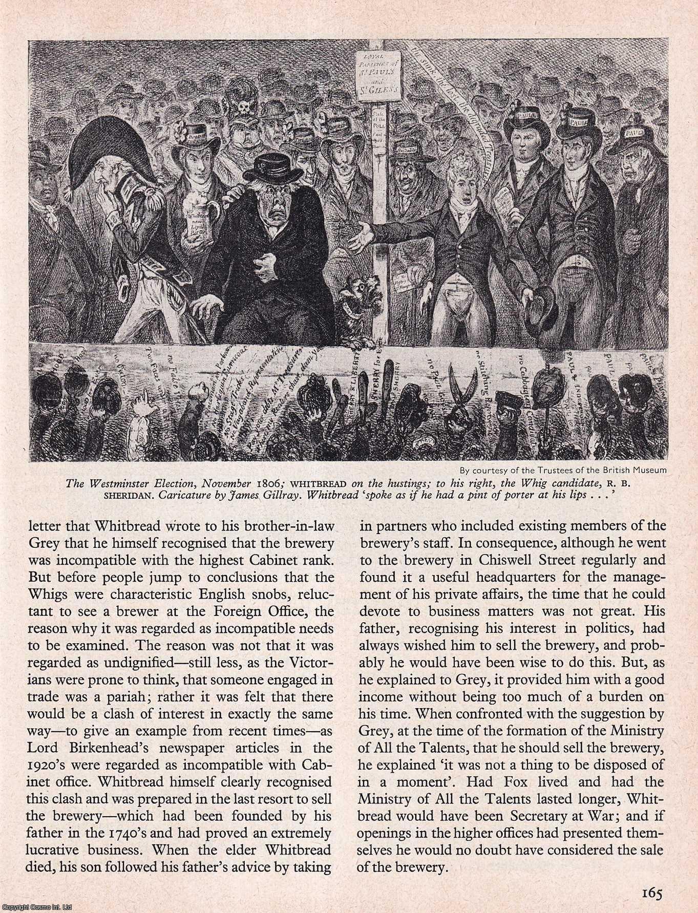 Roger Fulford - Samuel Whitbread. An original article from History Today magazine, 1967.