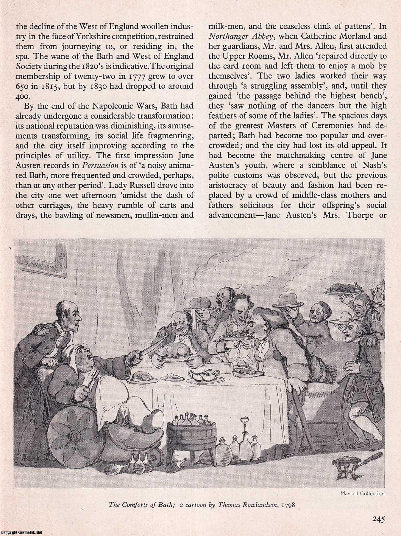 JEREMY, DAVID J. - The Social Decline of Bath. An original article from History Today magazine, 1967.