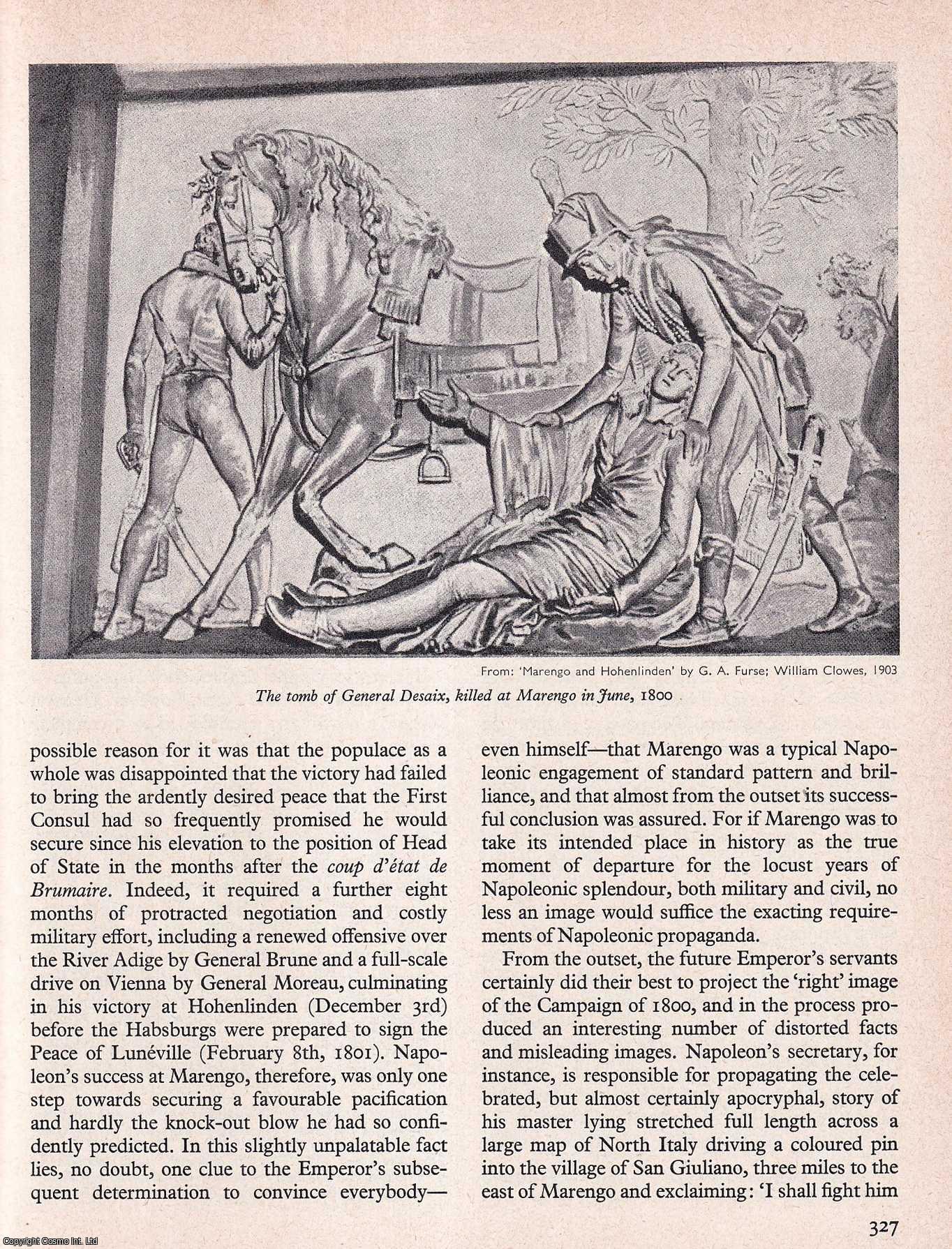 David G. Chandler - Adjusting The Record: Napoleon and Marengo. Part 1. An original article from History Today magazine, 1967.