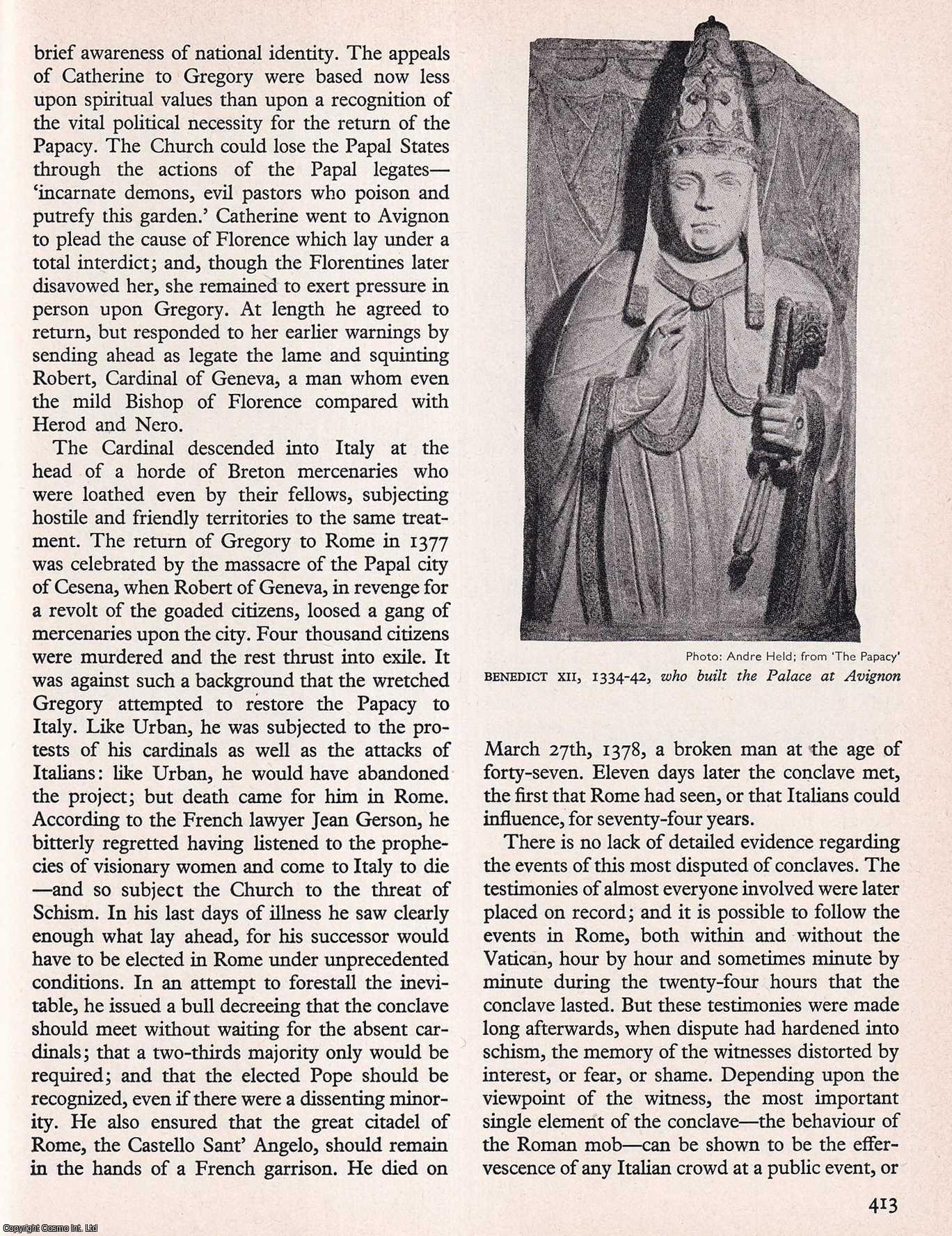 E.R. Chamberlin - The Origins of The Papal Schism. An original article from History Today magazine, 1967.