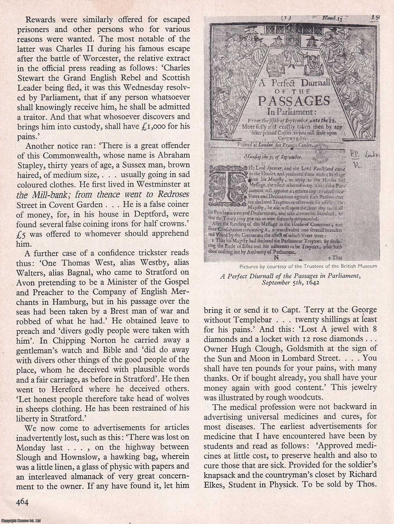 W.L.F. Nuttall - Newspapers and their Advertisements in The Commonwealth. An original article from History Today magazine, 1967.