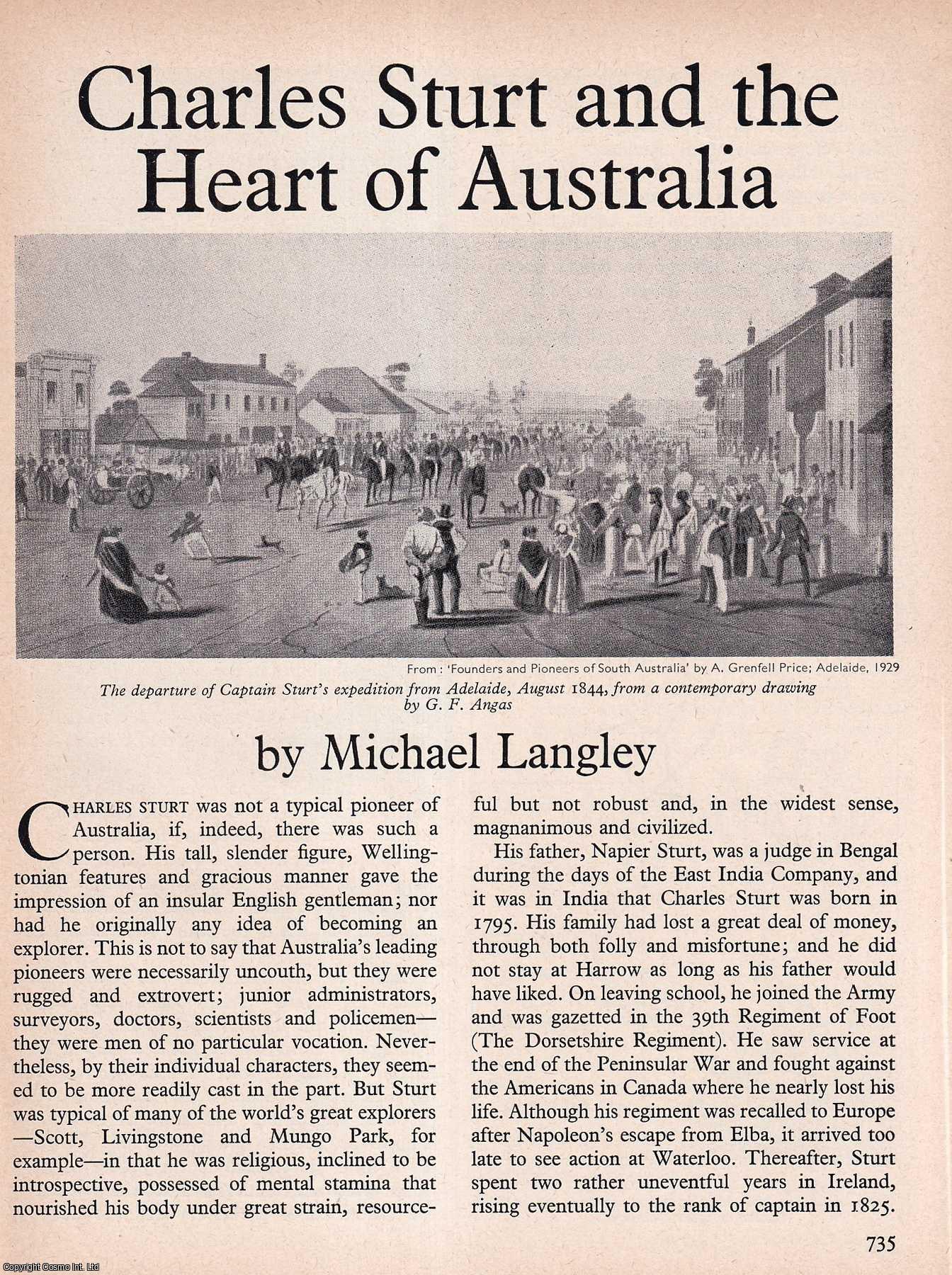 LANGLEY, MICHAEL - Charles Sturt and The Heart of Australia. An original article from History Today magazine, 1967.
