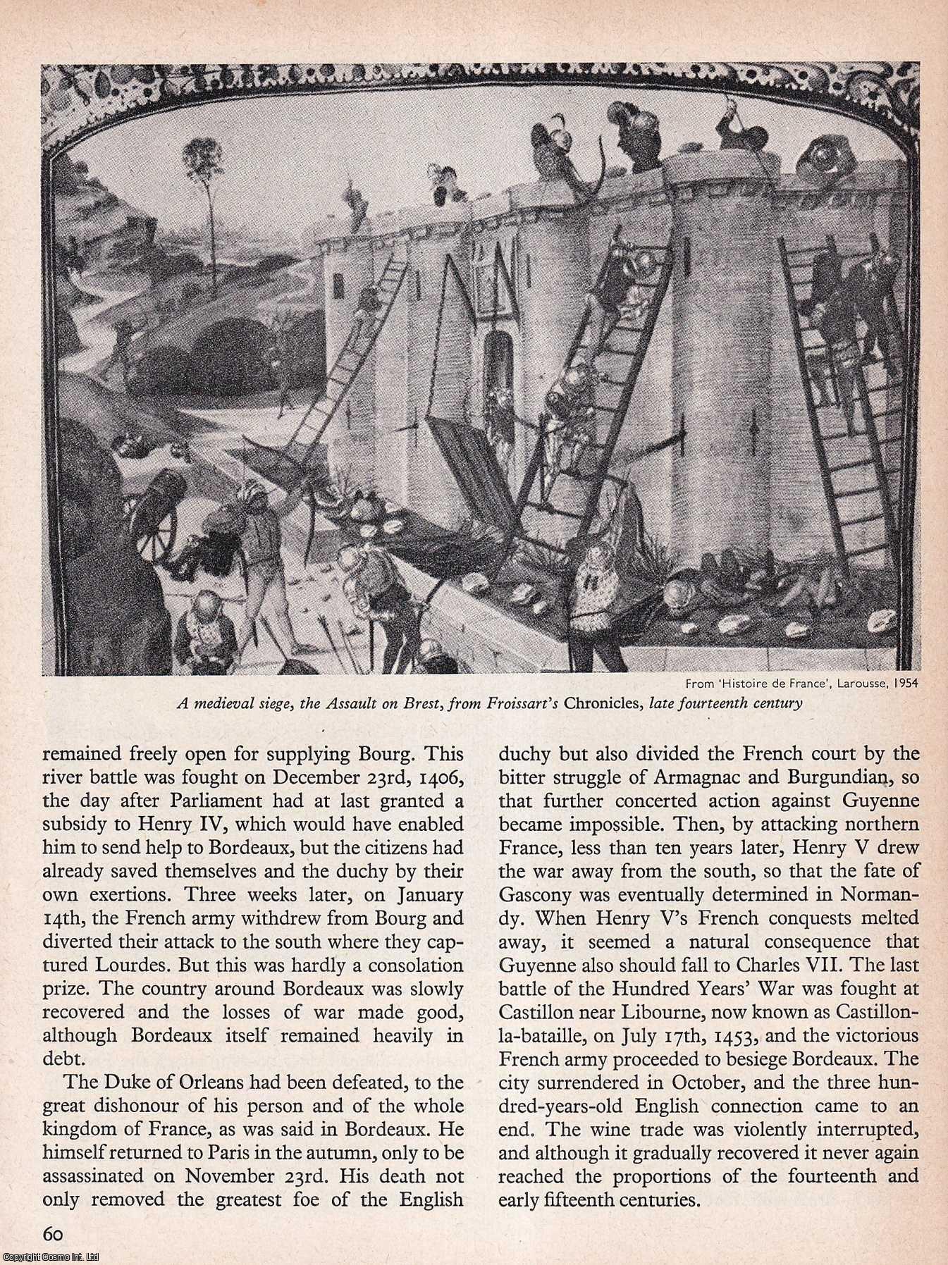 KIRBY, J.L. - The Siege of Bourg, 1406. An original article from History Today magazine, 1968.