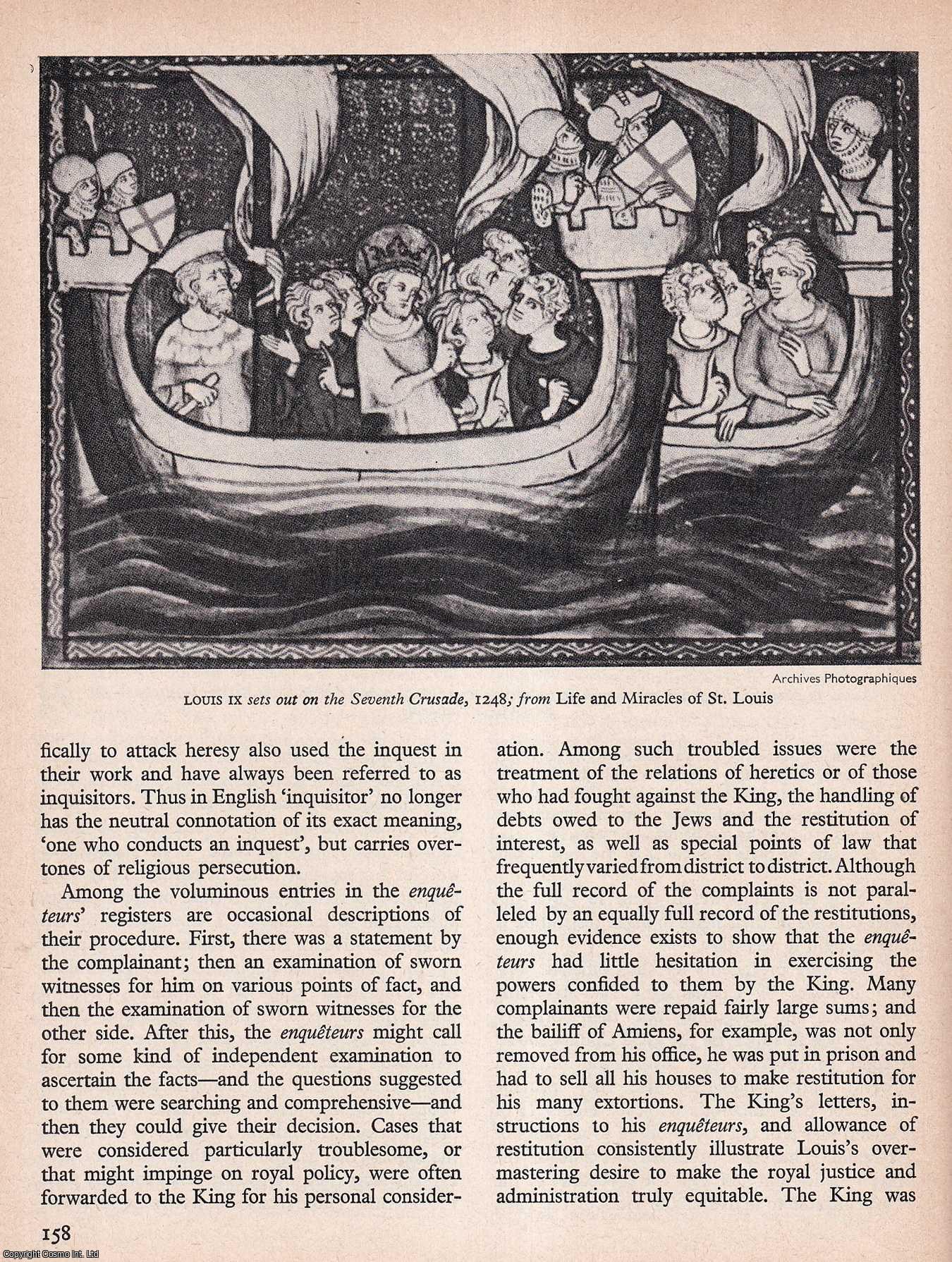 LABARGE, MARGARET WADE - The Enqueteurs Louis IX's Messengers. An original article from History Today magazine, 1968.
