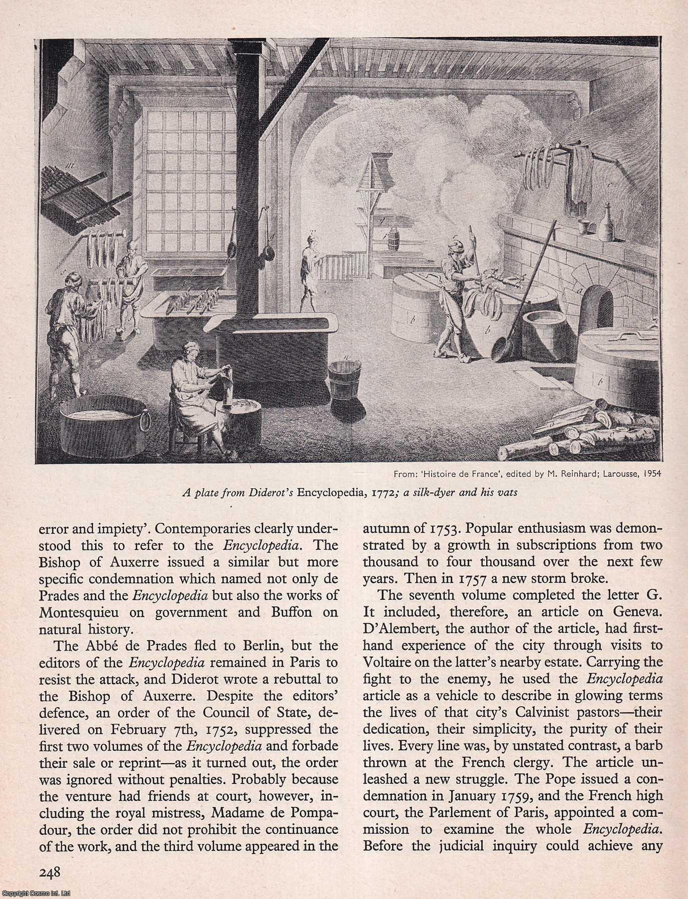 ROTHROCK, GEORGE A. - Diderot's Great Encyclopedia. An original article from History Today magazine, 1968.