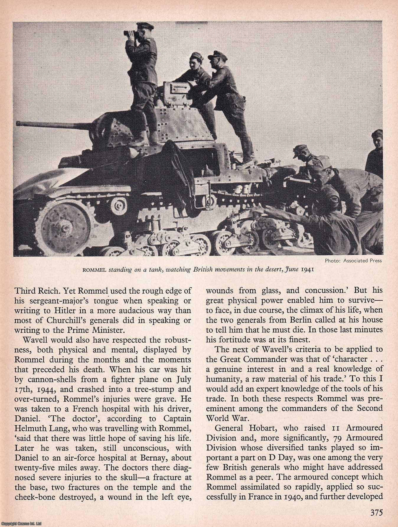 Ronald Lewin - Rommel and Generalship: A Study of The German Commander as One of The Great Captains of War. An original article from History Today magazine, 1968.