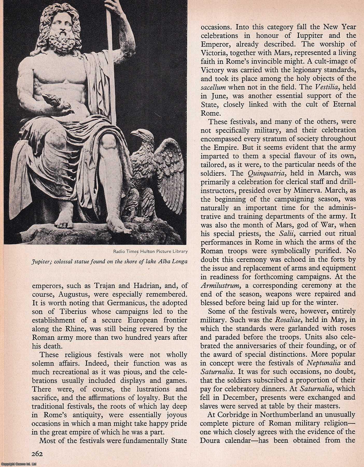 MARTIN, COLIN - The Gods of The Imperial Roman Army. An original article from History Today magazine, 1969.