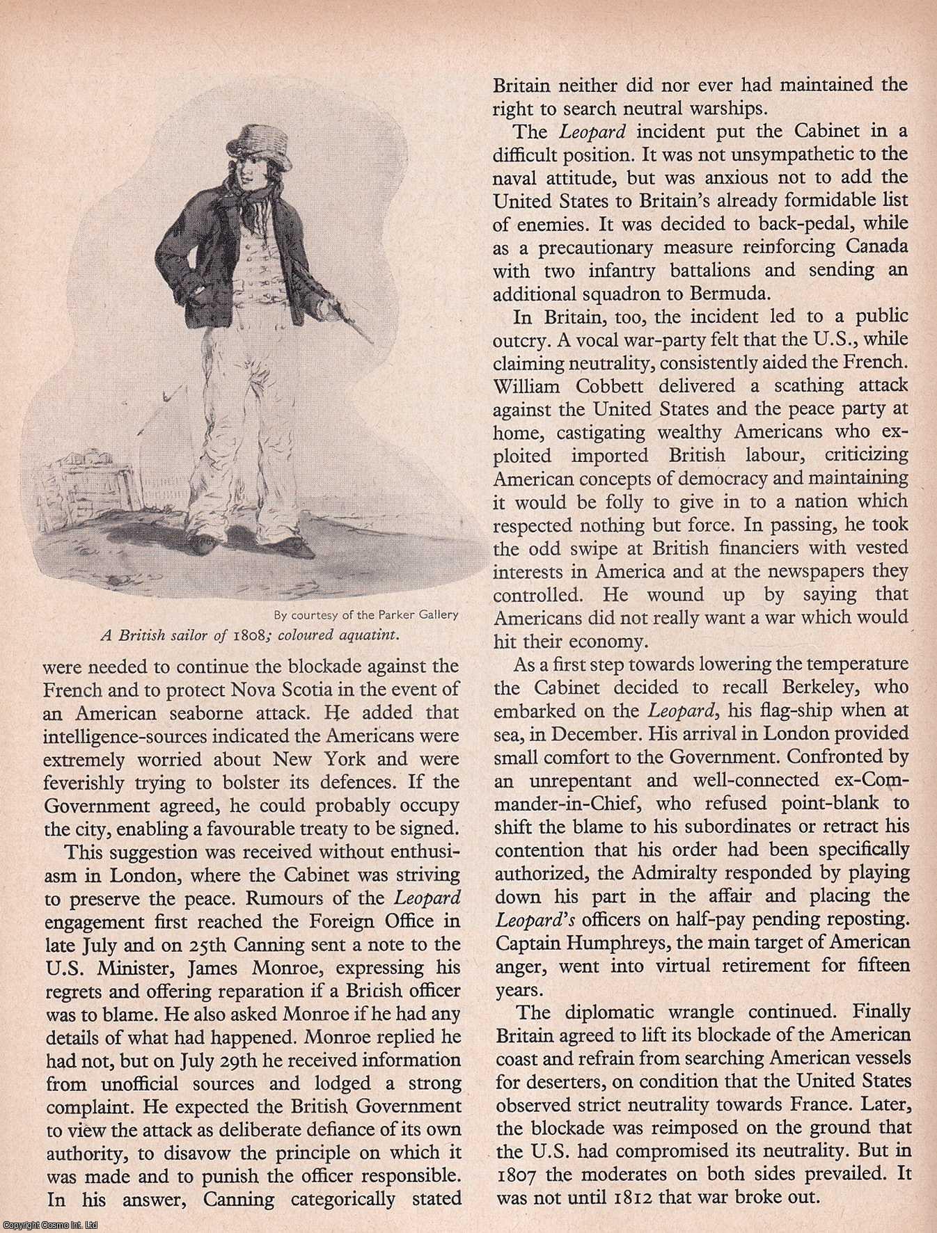 DUDLEY, C.E.S. - The Leopard Incident, 1807. An original article from History Today magazine, 1969.