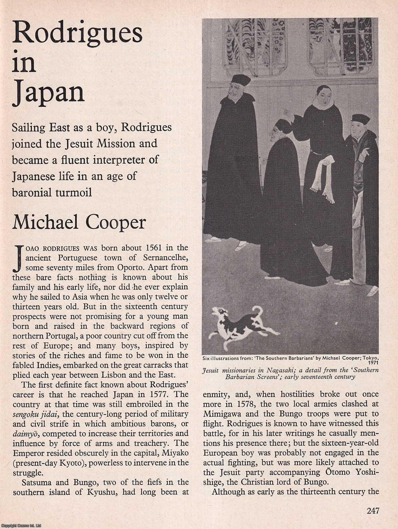 Michael Cooper - Rodrigues in Japan. An original article from History Today magazine, 1973.