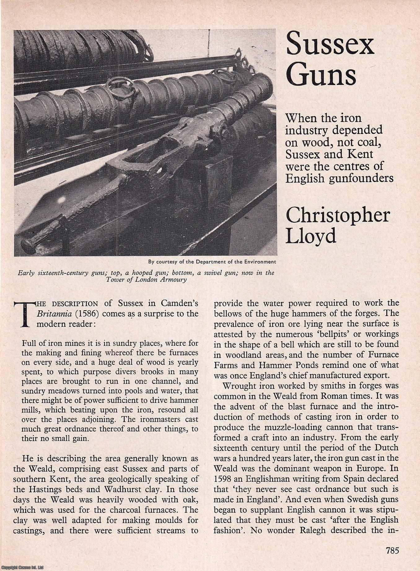 Christopher Lloyd - Sussex Guns. An original article from History Today magazine, 1973.