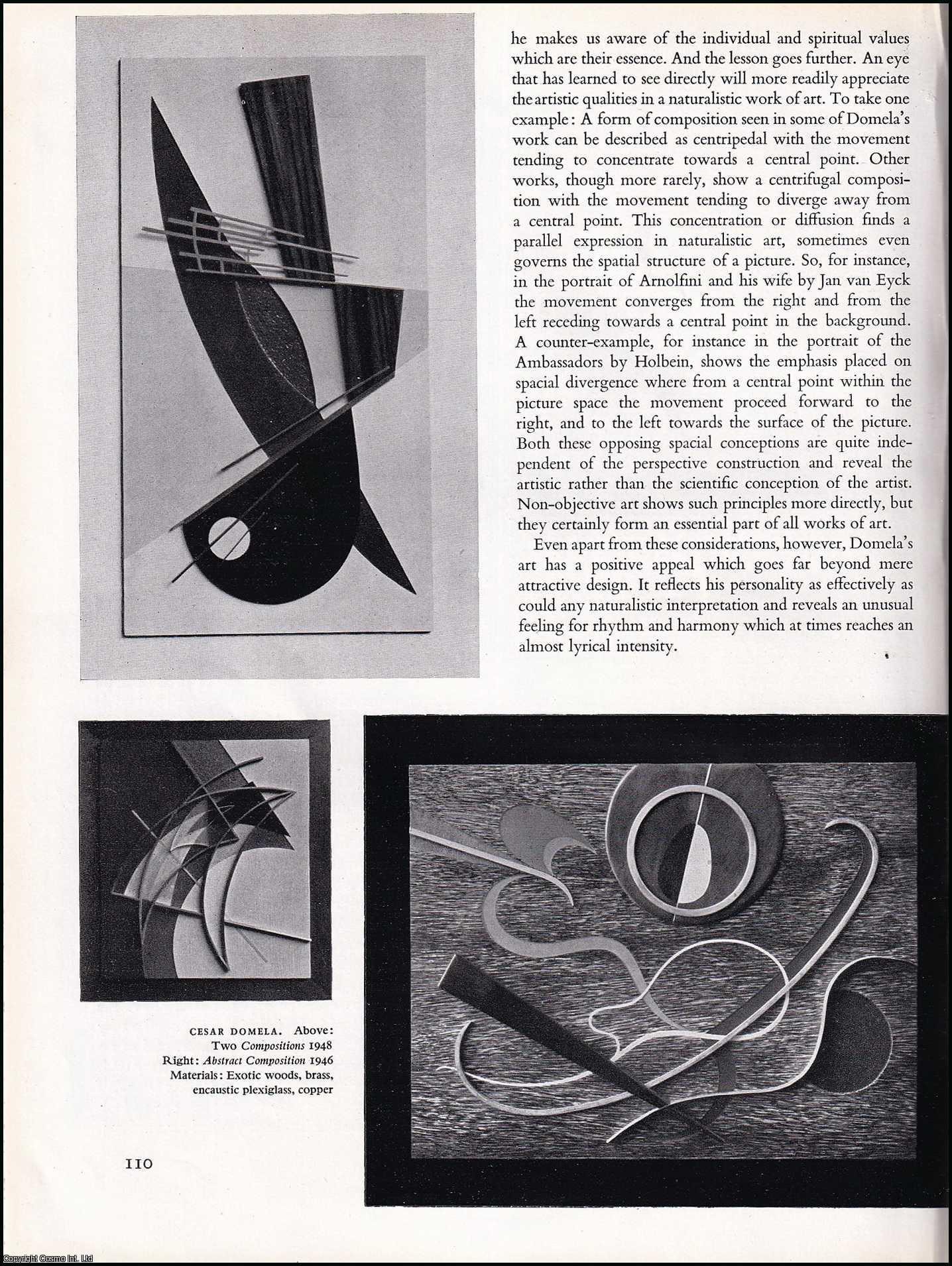 KAY, MARGUERITE - Domela's Abstractions: Art of Cesar Domela. An original article from the The Studio magazine, 1949.