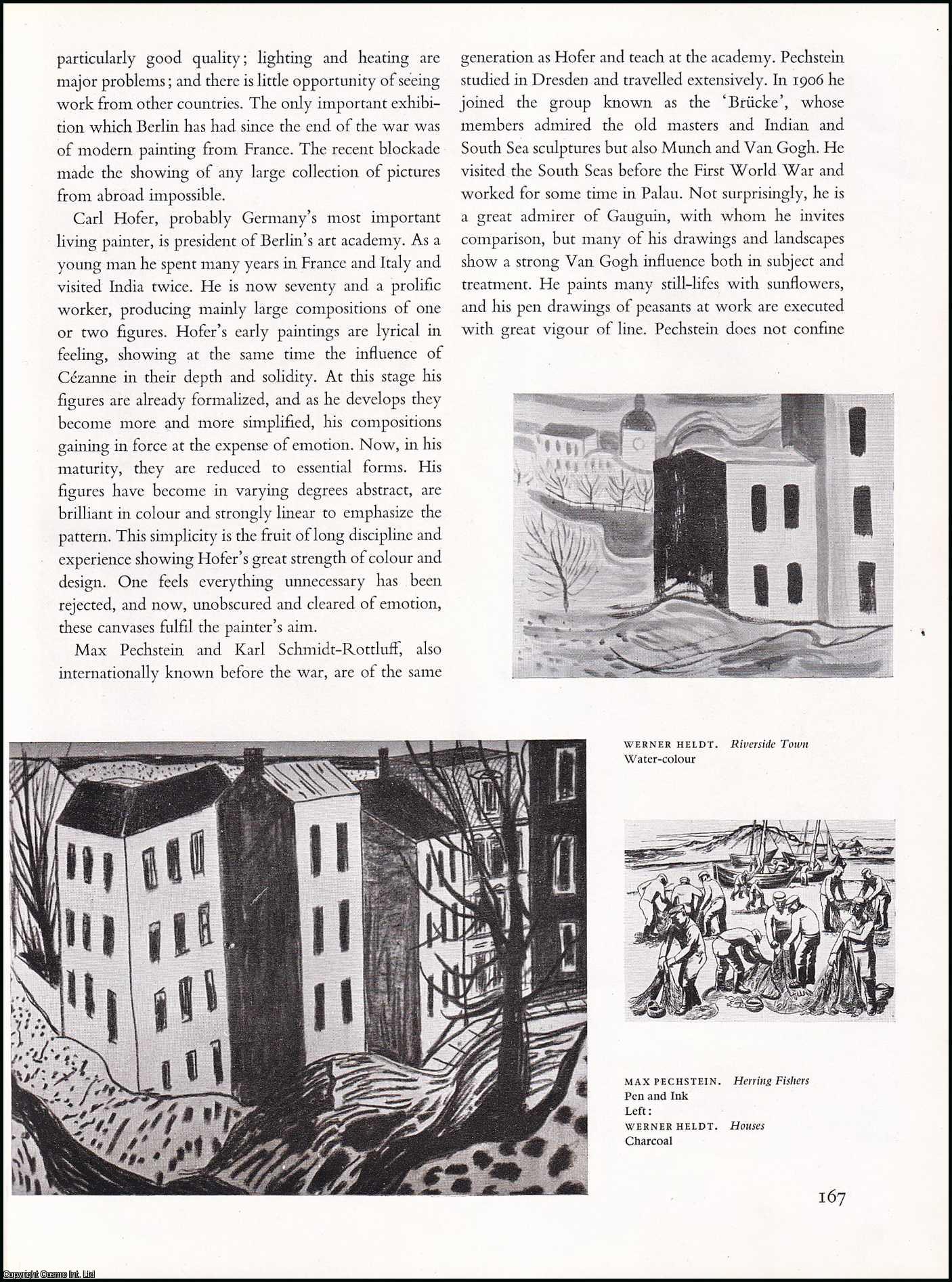 KNOBLOCH, JOAN - Berlin's Post-Naturalist Revival. An original article from the The Studio magazine, 1949.