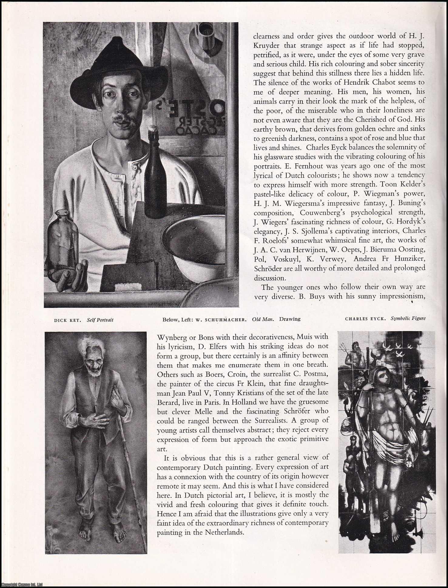 TORDAY, SANDOR - Dutch Contemporary Painting. An original article from the The Studio magazine, 1950.