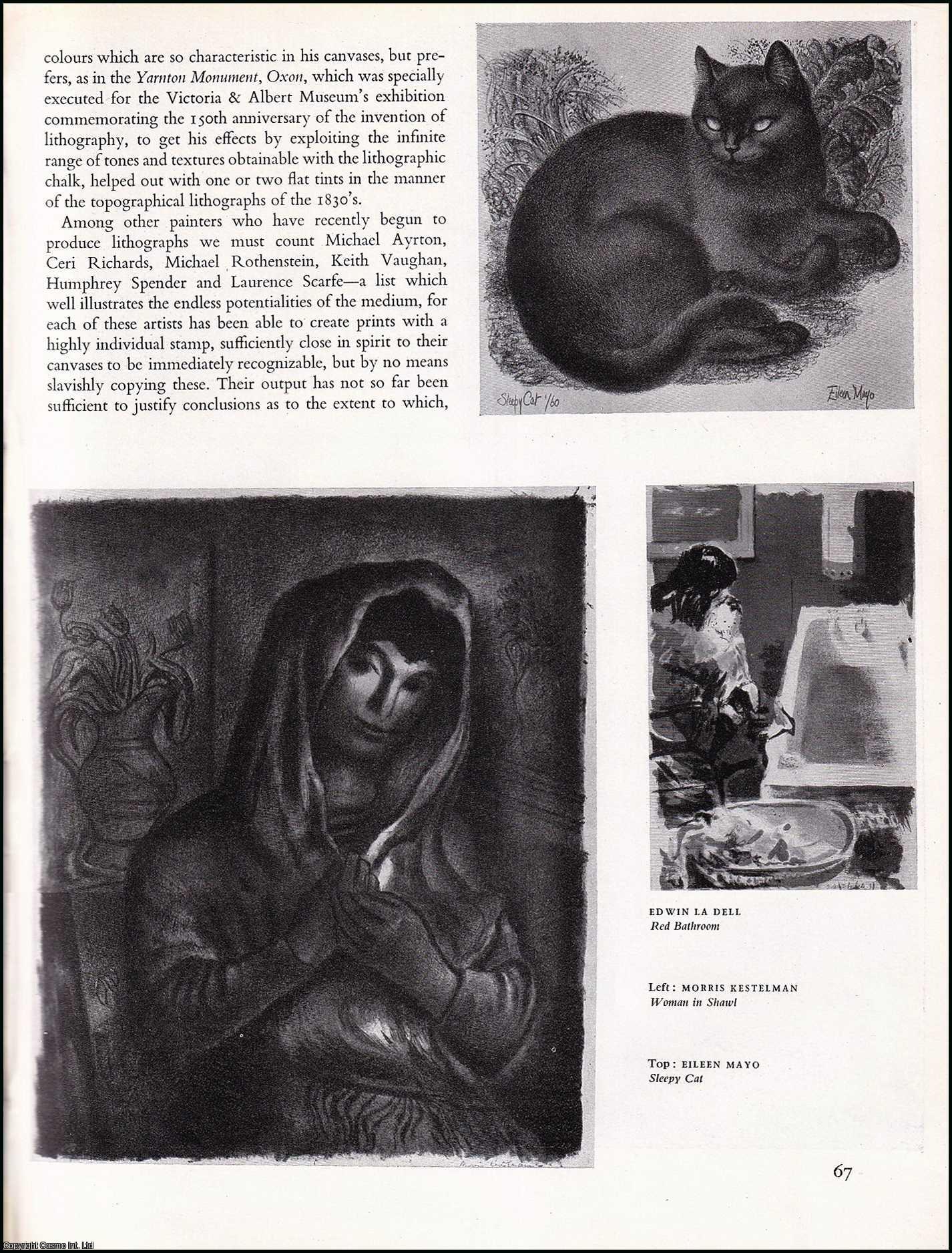 FLOUD, PETER - British Lithography To-Day. An original article from the The Studio magazine, 1950.