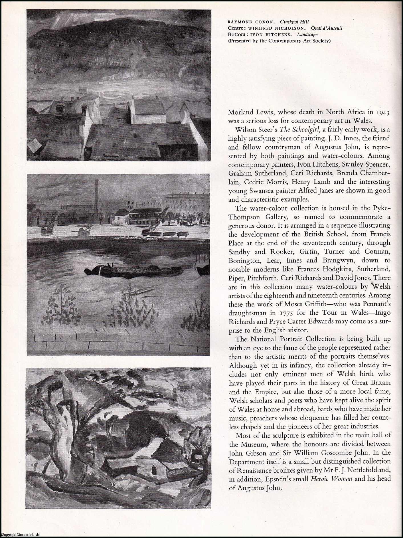STEEGMAN, JOHN - The Department of Art in The National Museum of Wales. An original article from the The Studio magazine, 1950.