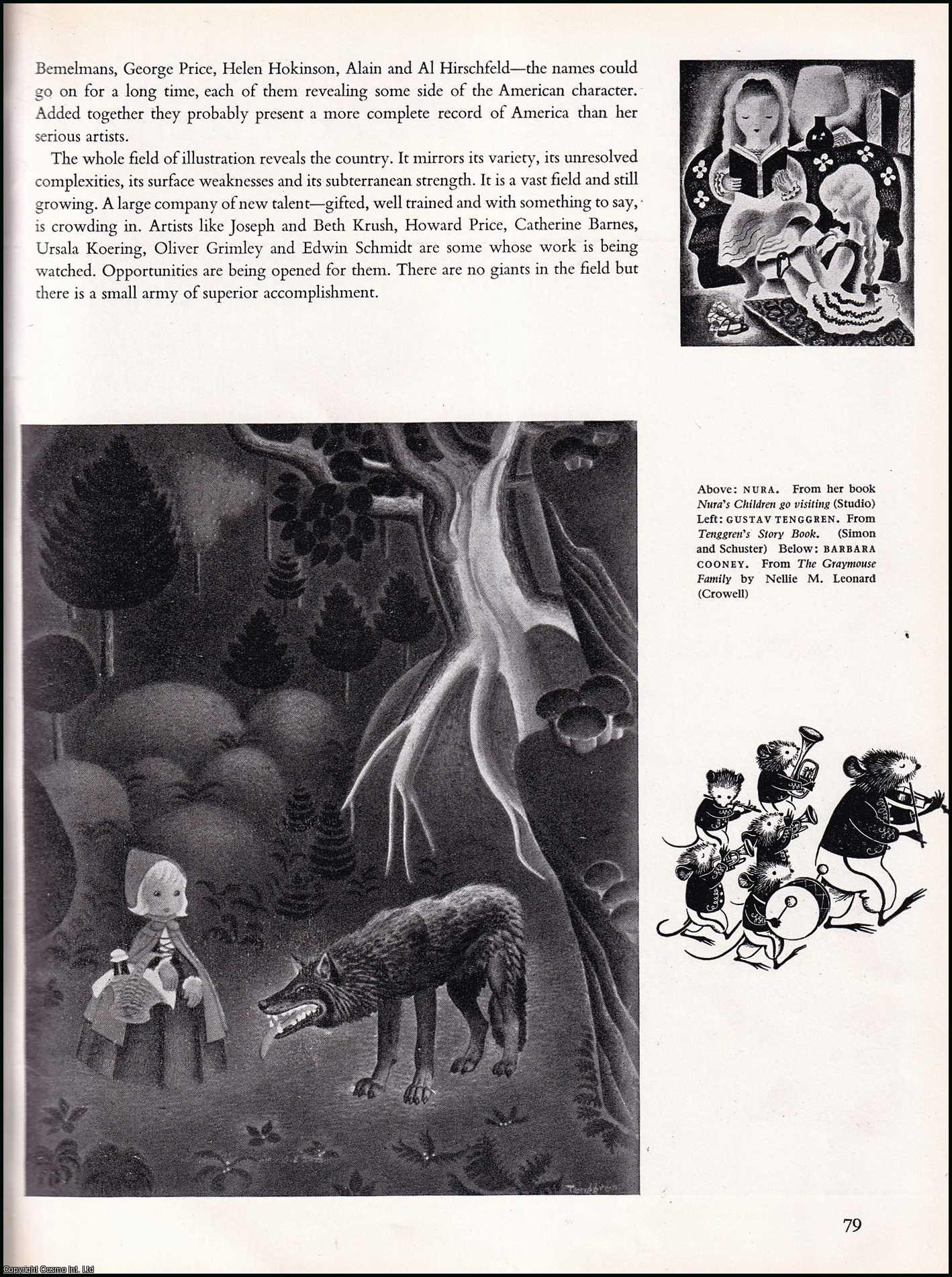 PITZ, HENRY C. - American Book Illustration To-Day. An original article from the The Studio magazine, 1951.