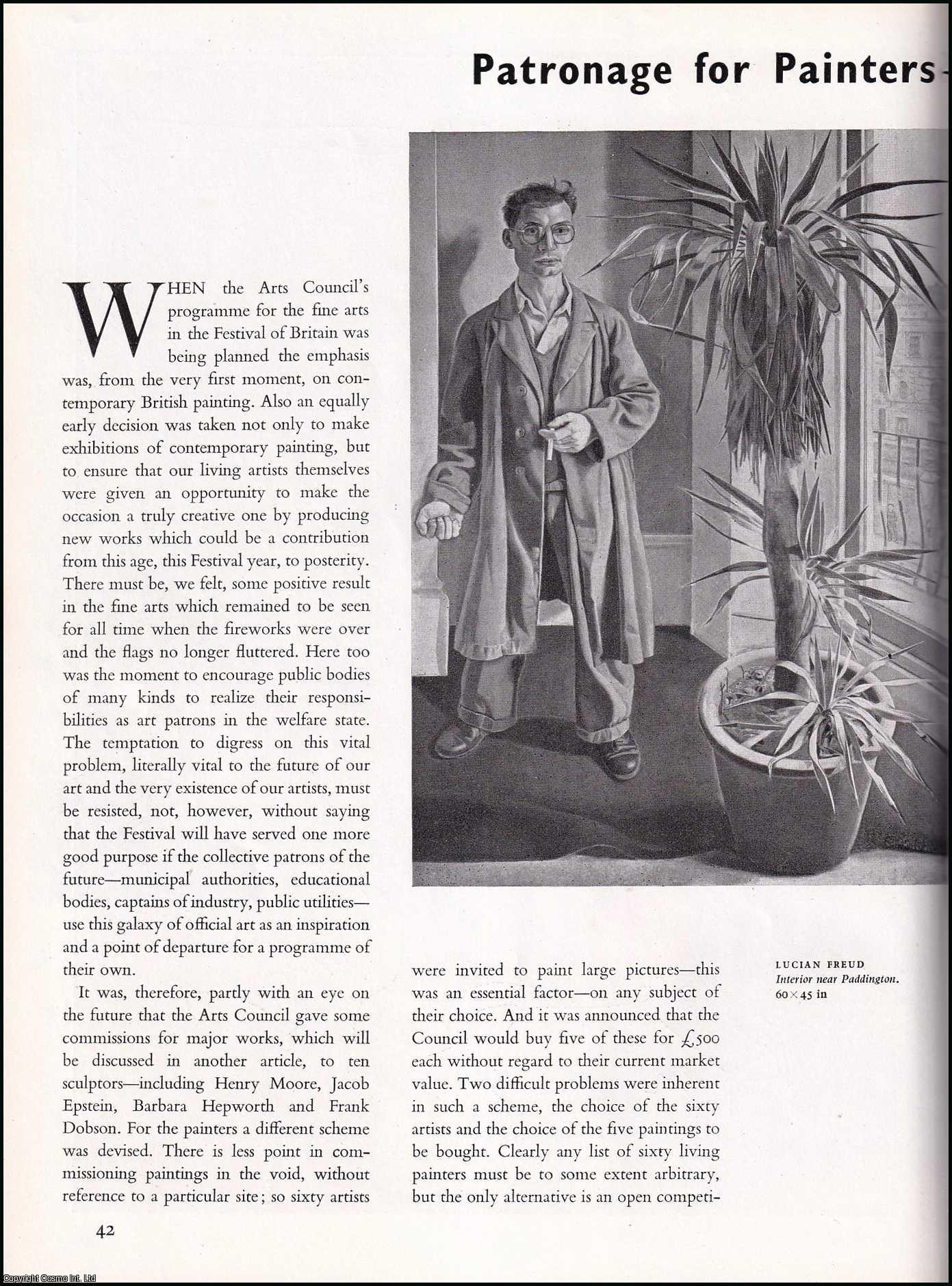 JAMES, PHILIP - Patronage For Painters - 60 Paintings For 51: The Arts Council Selection. An original article from the The Studio magazine, 1951.