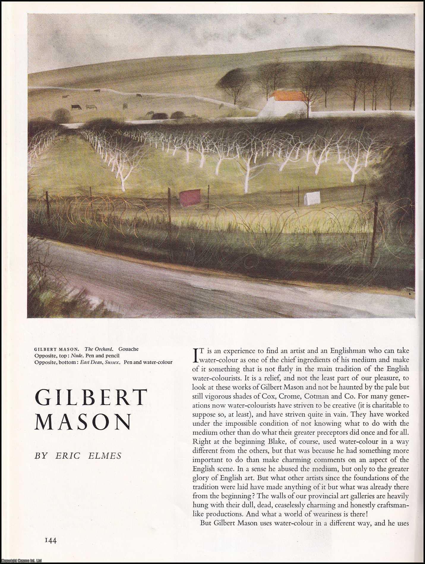 ELMES, ERIC - Gilbert Mason: Water-colours. An original article from the The Studio magazine, 1951.