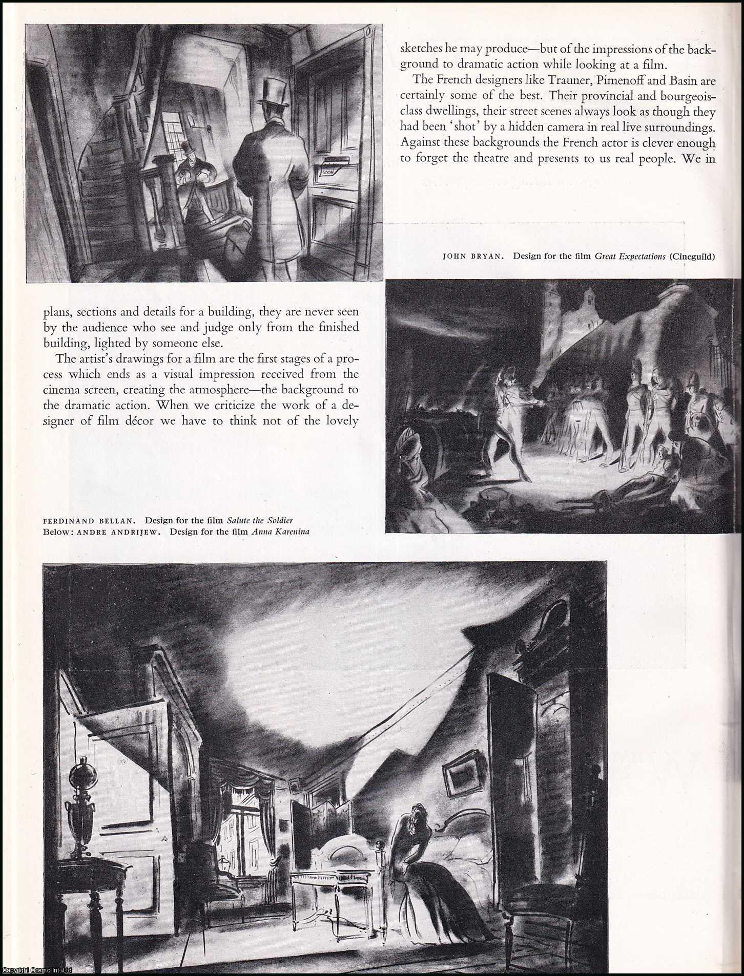 CARRICK, EDWARD - The Artist and The Film. An original article from the The Studio magazine, 1951.