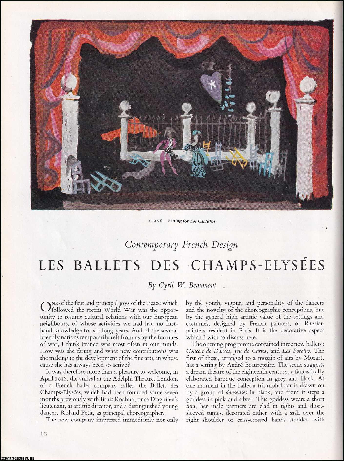 BEAUMONT, CYRIL W. - Les Ballets Des Champs-Elysees: Contemporary French Design. An original article from the The Studio magazine, 1948.