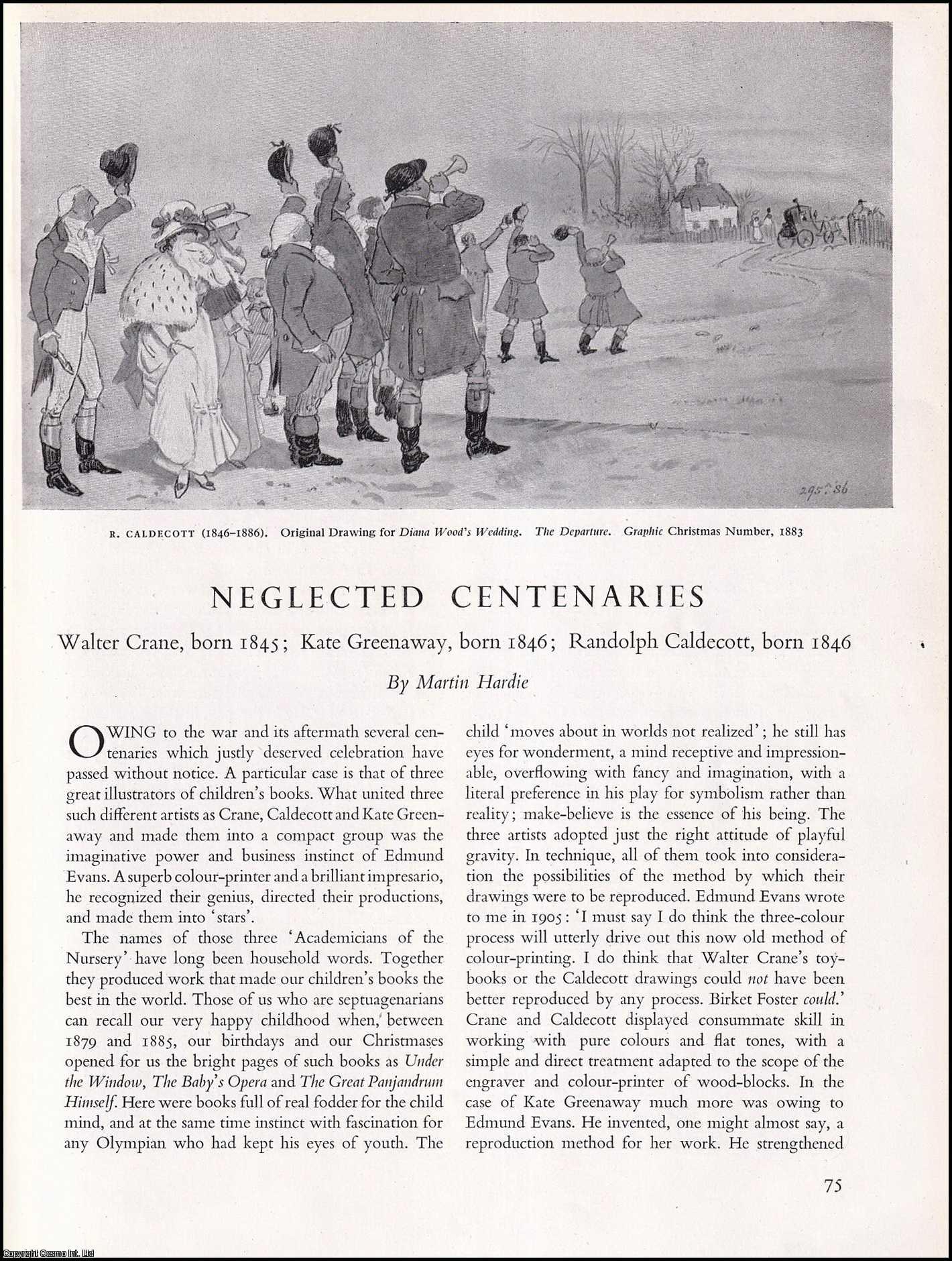 HARDIE, MARTIN - Neglected Centenaries. An original article from the The Studio magazine, 1948.