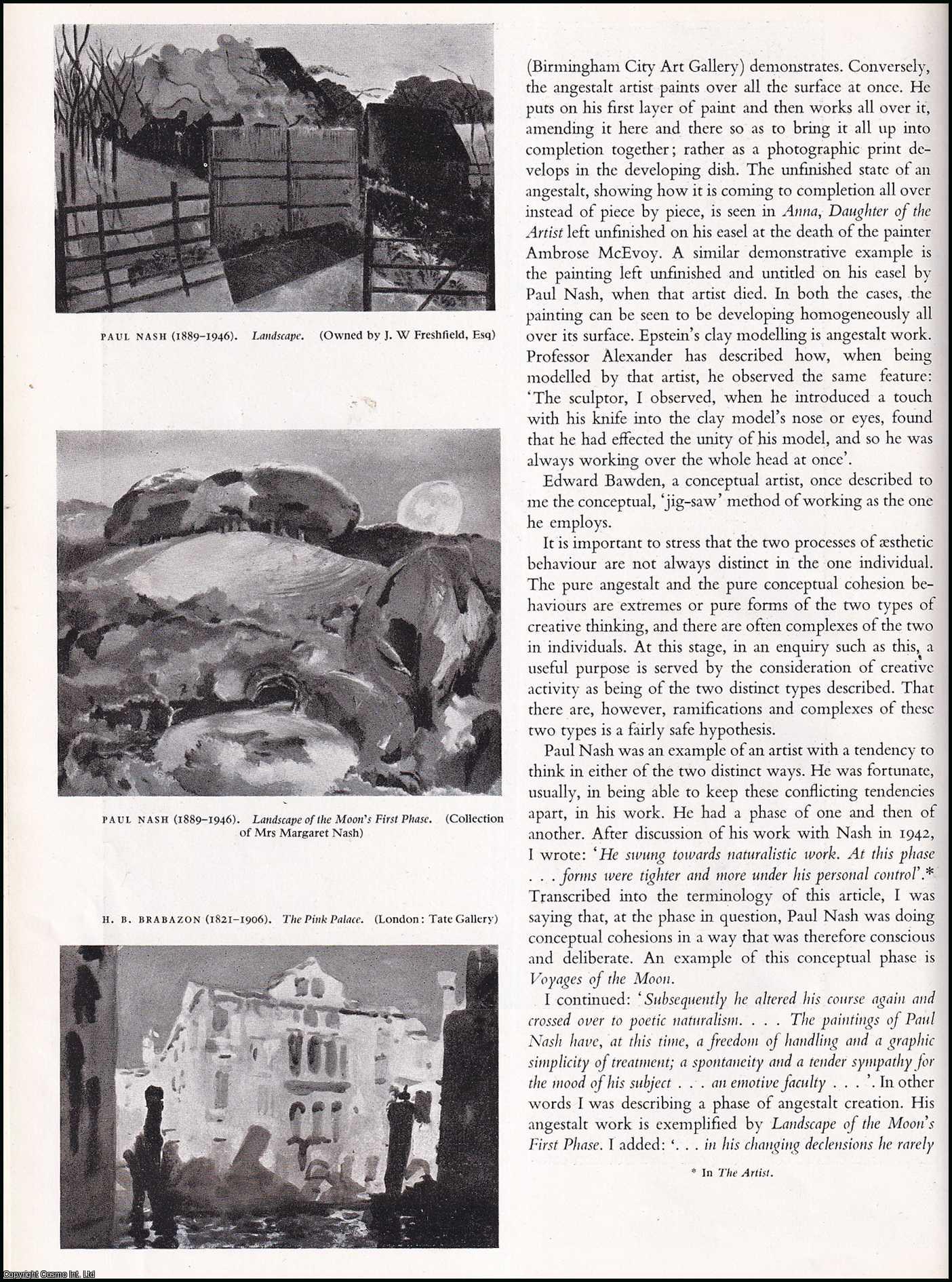 SEDDON, RICHARD - The Artist's Vision: The Painting of Images. An original article from the The Studio magazine, 1949.