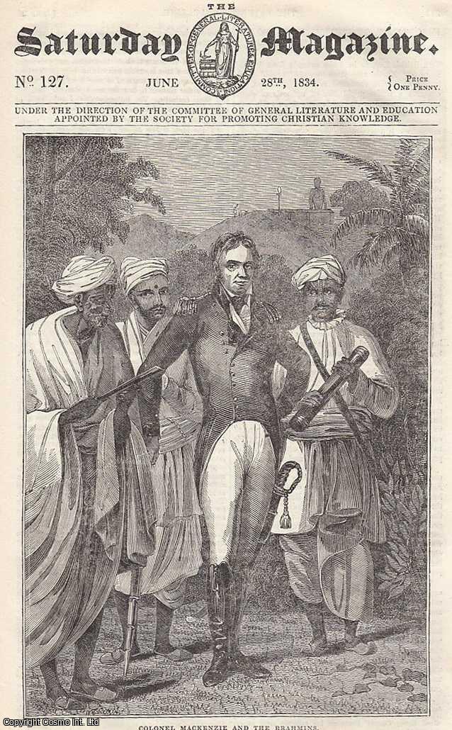 ---. - Importance of British India to The Merchants and Manufacturers of Great Britain; Moths and Butterflies, etc. Issue No. 127. June, 1834. A complete rare weekly issue of the Saturday Magazine, 1834.
