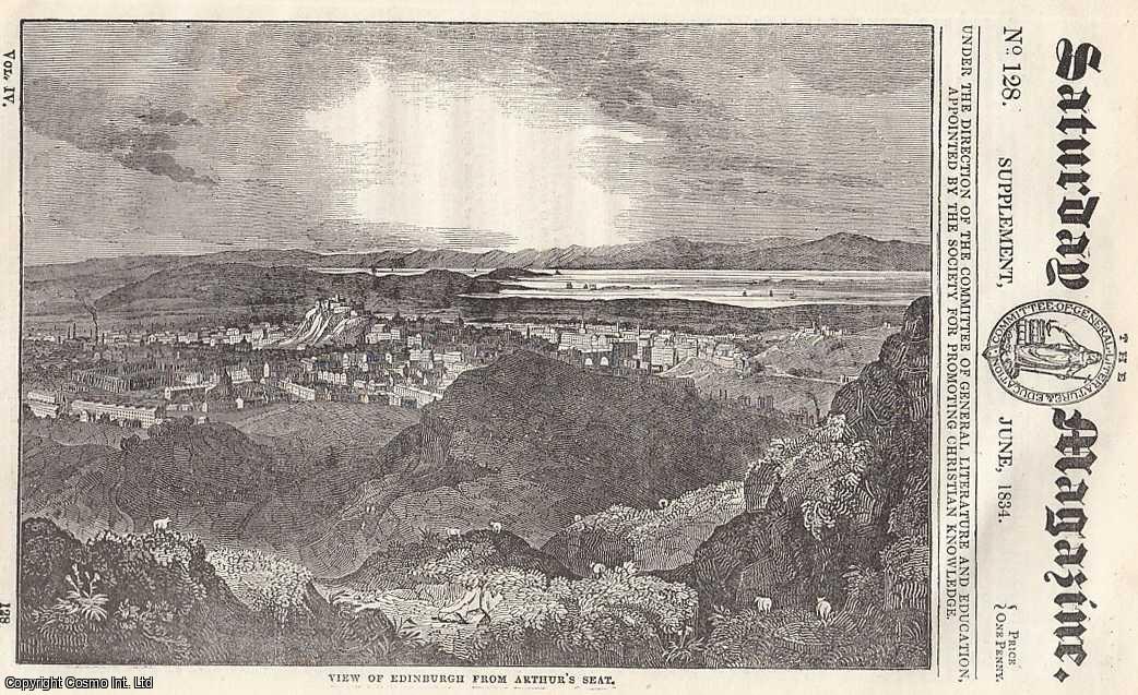 ---. - Sketches of The Highlands and Islands of Scotland; Slow Progress of Improvement and of Discovery in Scotland. Issue No. 128. June, 1834. A complete rare weekly issue of the Saturday Magazine, 1834.