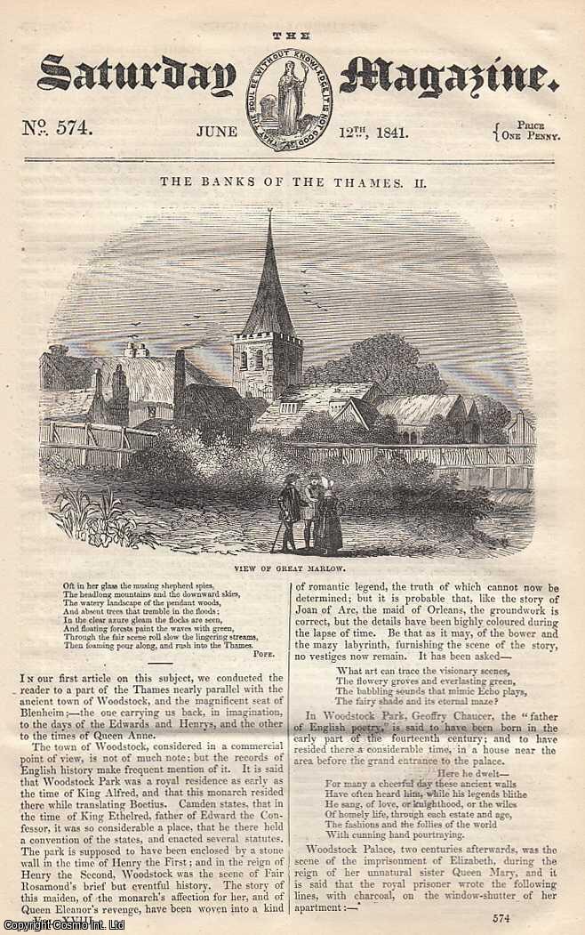 ---. - Waxen Fruit; Optical Illusions, part 2; Encaustic Painting, etc. Issue No. 574. June, 1841. A complete rare weekly issue of the Saturday Magazine, 1841.