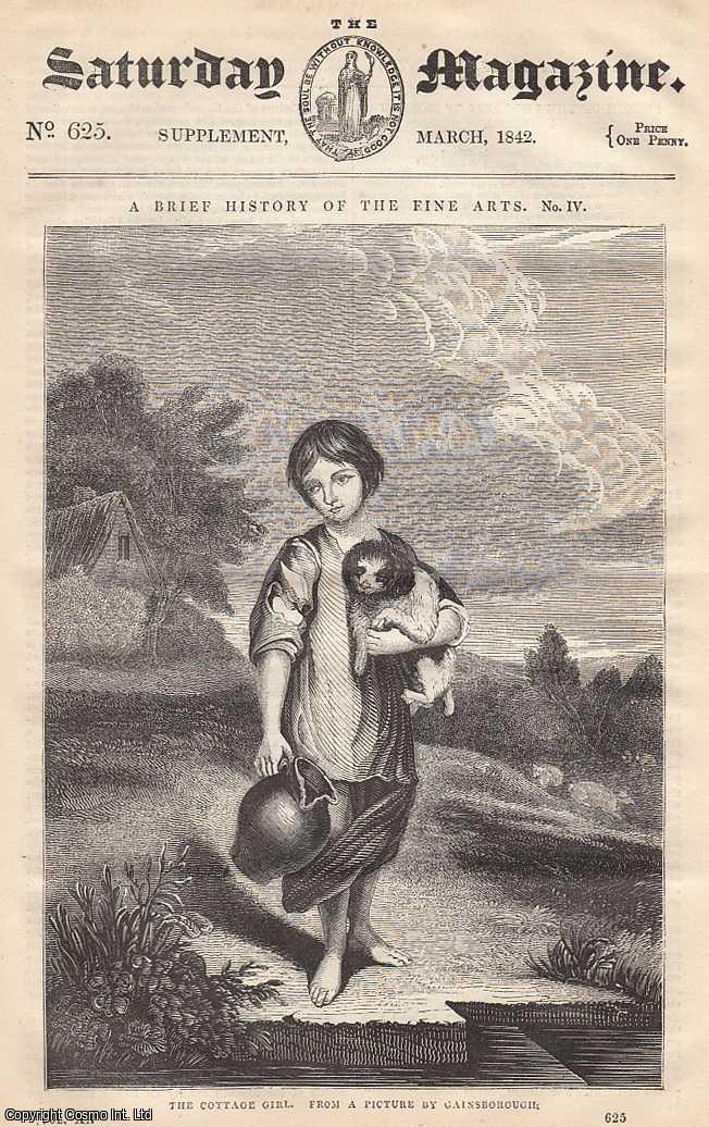 ---. - Sketch of The Progress of Modern Painting, part 4. Issue No. 625. March, 1842. A complete rare weekly issue of the Saturday Magazine, 1842.