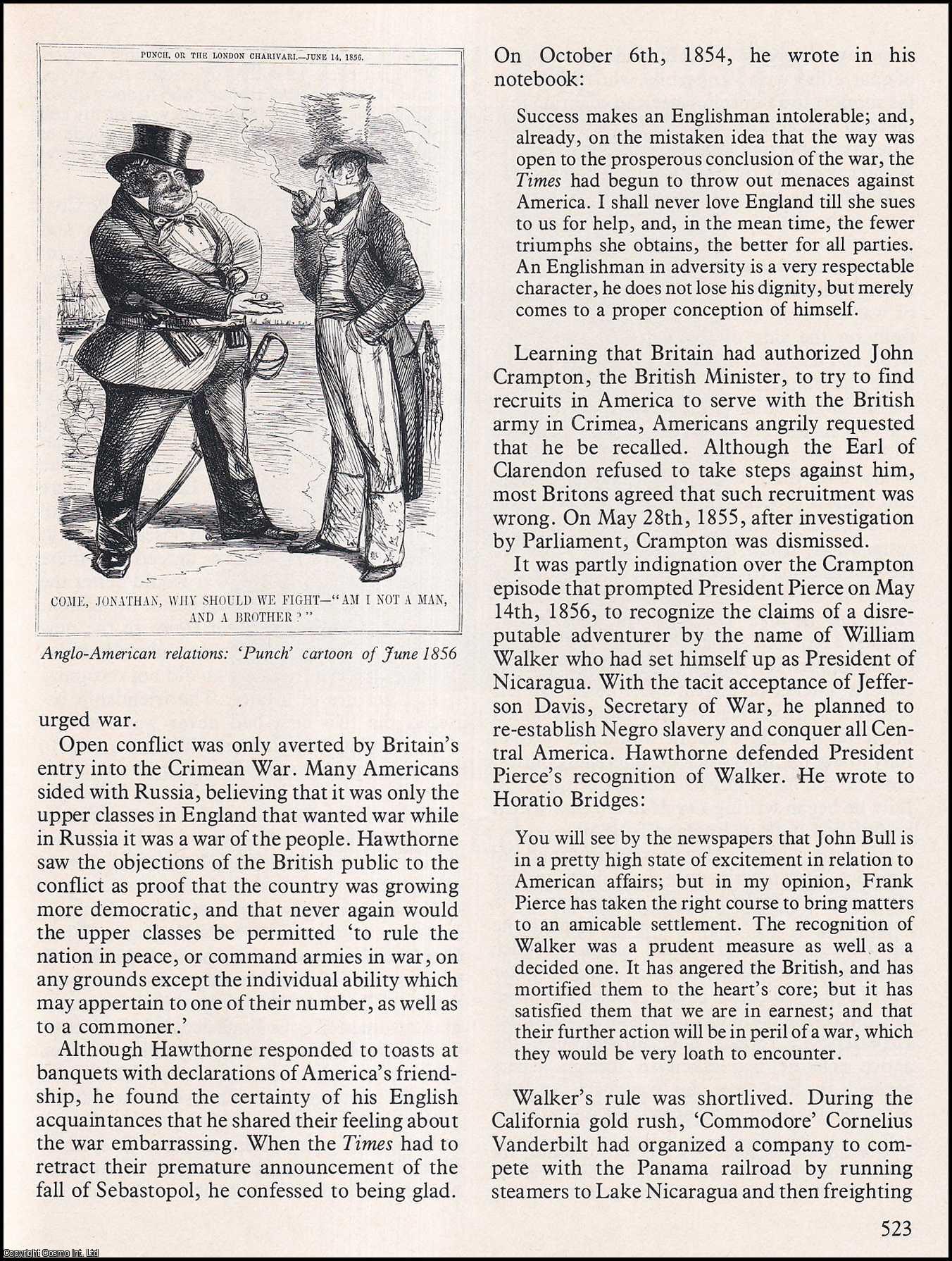 Charlotte Lindgren - Nathaniel Hawthorne, Consul at Liverpool. An original article from History Today 1976.