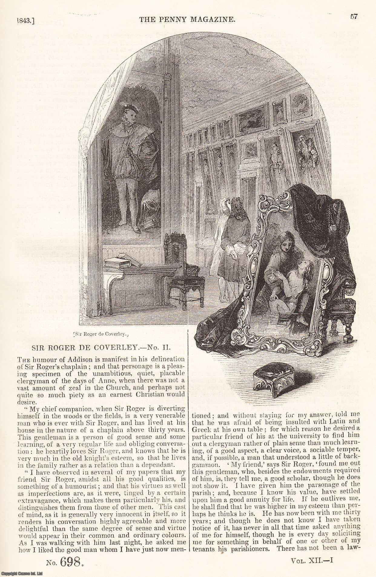 ---. - Essays on The Lives of Remarkable Painters: Giovanni Cimabue, part 2; Mining under The Sea; Artizans and Apprentices, on The Continent. etc. Issue No. 698. A complete rare weekly issue of the Penny Magazine, 1843.