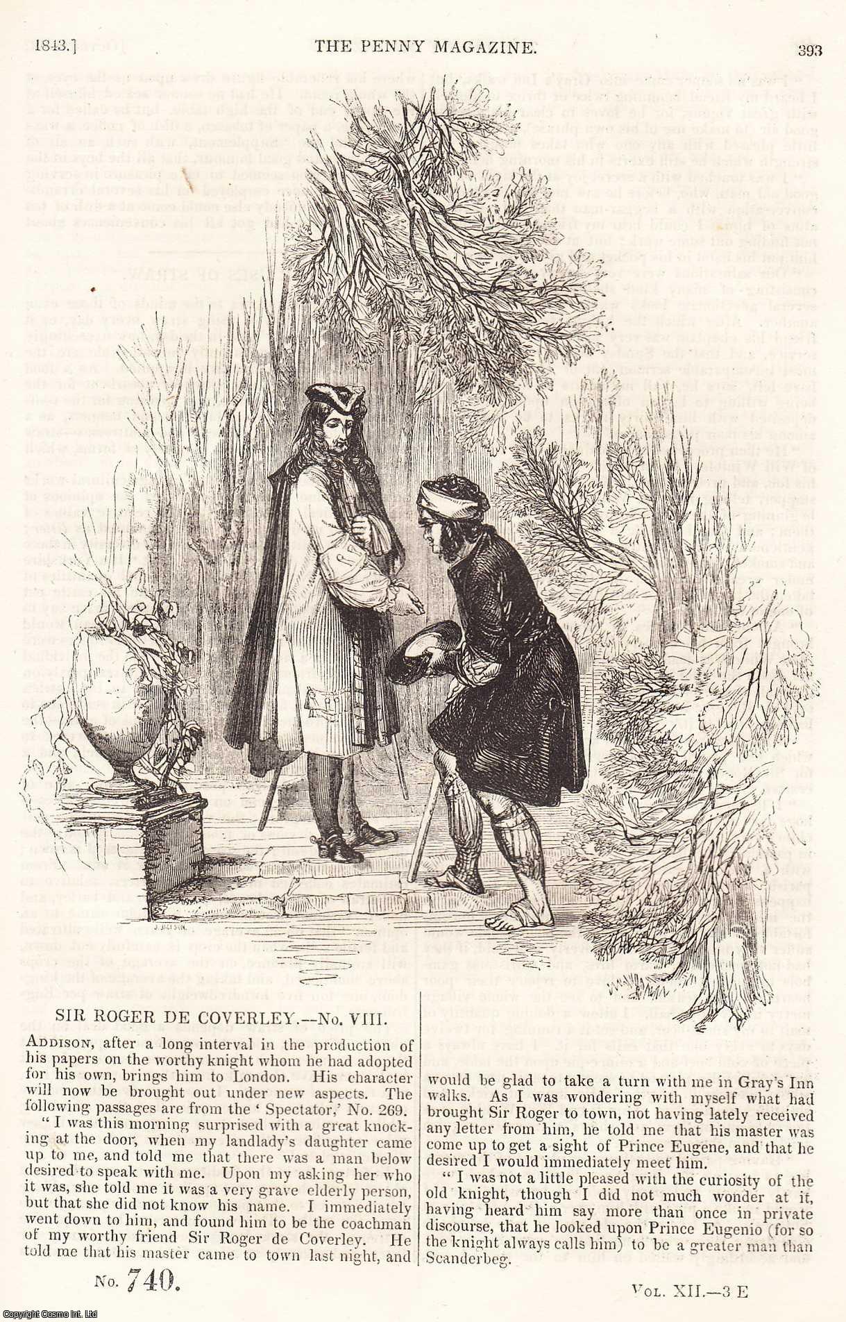 ---. - The Uses of Straw; Junction of The Atlantic and Pacific Oceans, part 1; The Mechanical Arts in Persia, etc. Issue No. 740. A complete rare weekly issue of the Penny Magazine, 1843.