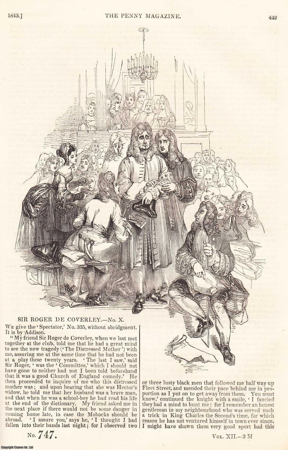 ---. - Living on The Alpine Glaciers; The Lord Mayor's Show-The Triumph of Neptune; Locomotion of Animals, part 4, part 2; , etc. Issue No. 747. A complete rare weekly issue of the Penny Magazine, 1843.