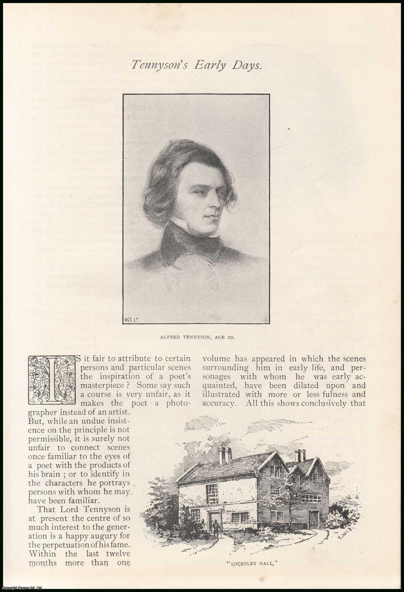 Strand Magazine - Alfred Tennyson's Early Days : English Poet. An uncommon original article from The Strand Magazine, 1891.