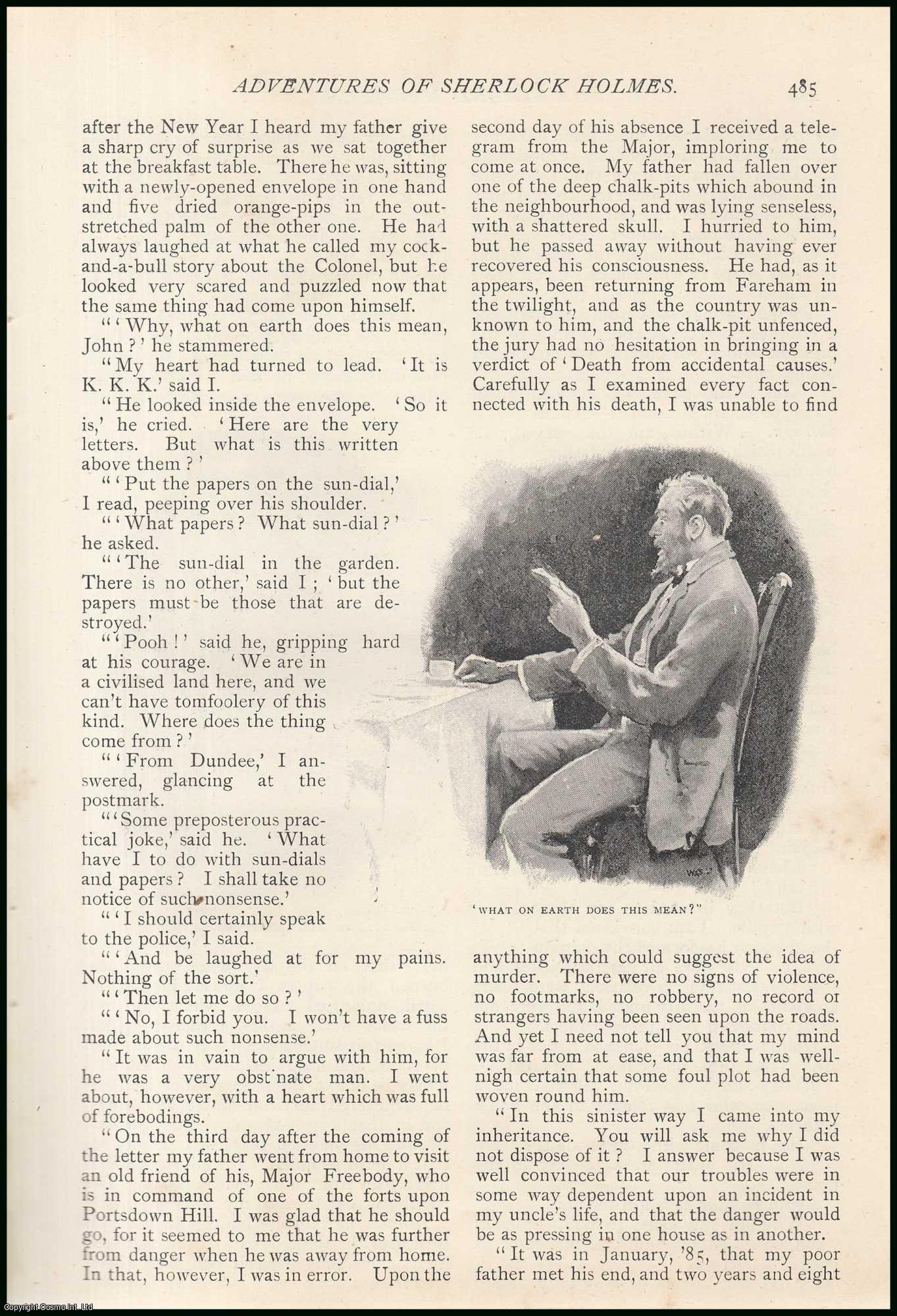 DOYLE, A. CONAN - The Five Orange Pips: Adventures of Sherlock Holmes.