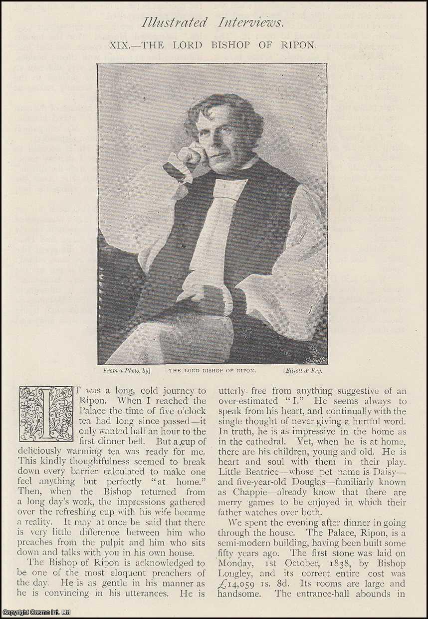 No Author Stated - The Lord Bishop of Ripon : illustrated interviews. An uncommon original article from The Strand Magazine, 1892.