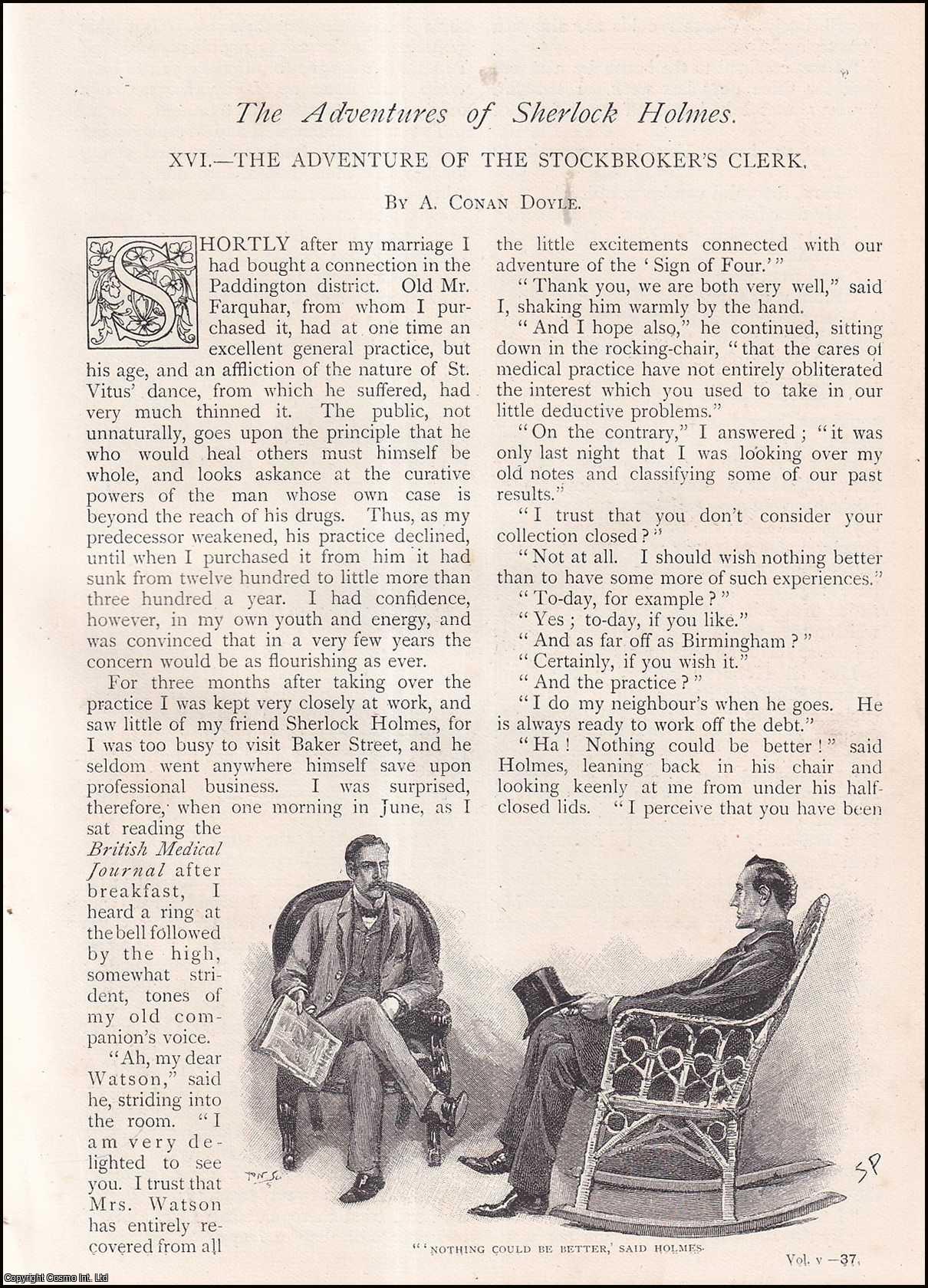 DOYLE, A. CONAN - The Adventure of The Stockbroker's Clerk: The Adventures of Sherlock Holmes.