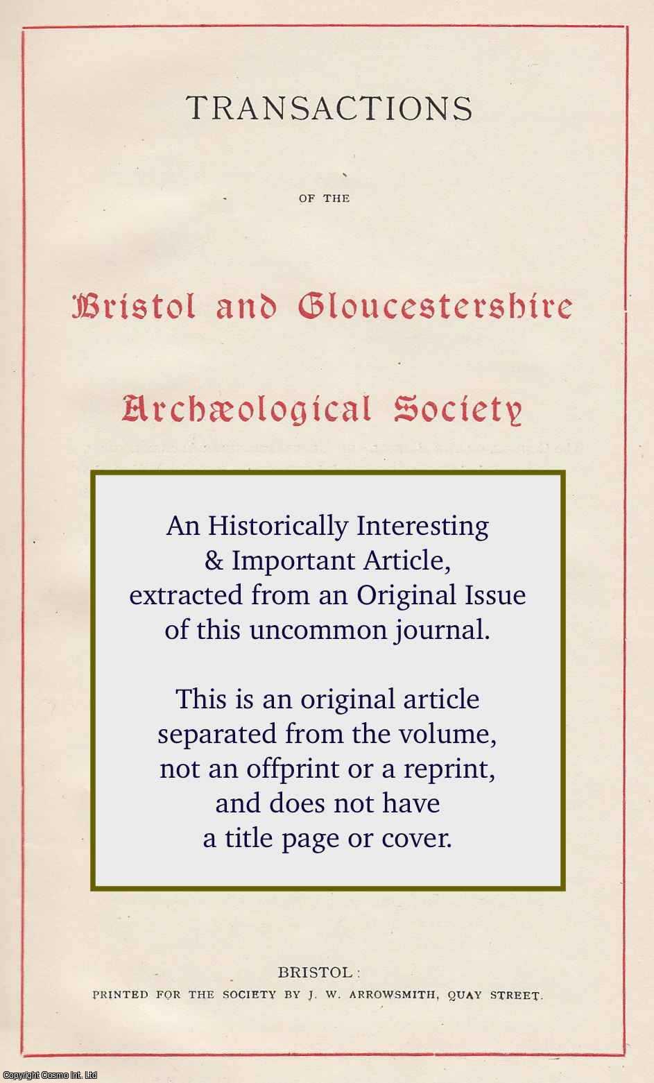 ALLEN, JOHN R. L. - A Short History of Salt-Marsh Reclamation at Slimbridge Warth and Neighbouring Areas, Gloucestershire. An original article from the Bristol and Gloucestershire Archaeological Society 1986.
