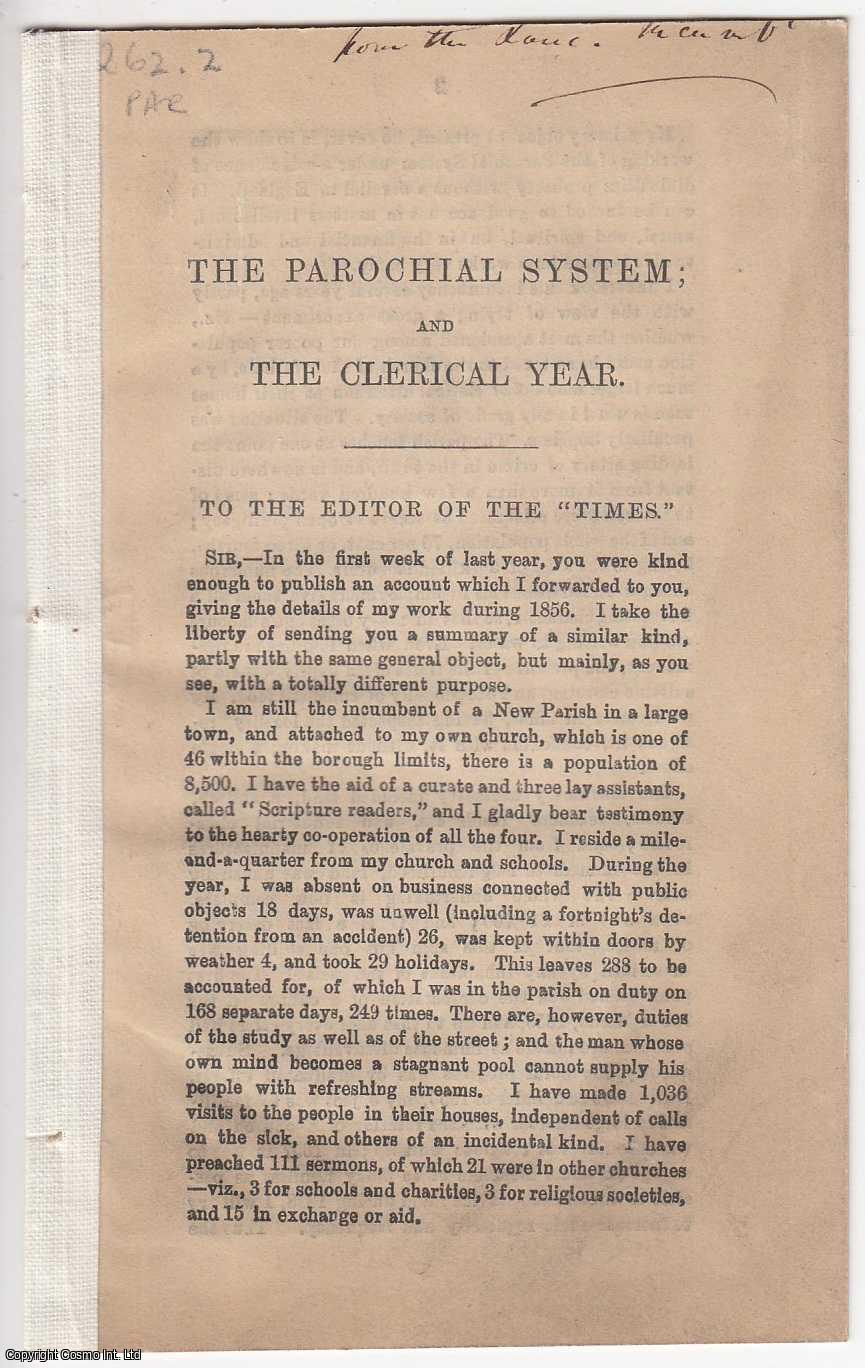 A Lancashire Inumbent - [1858] The Parochial System; and The Clerical Year.