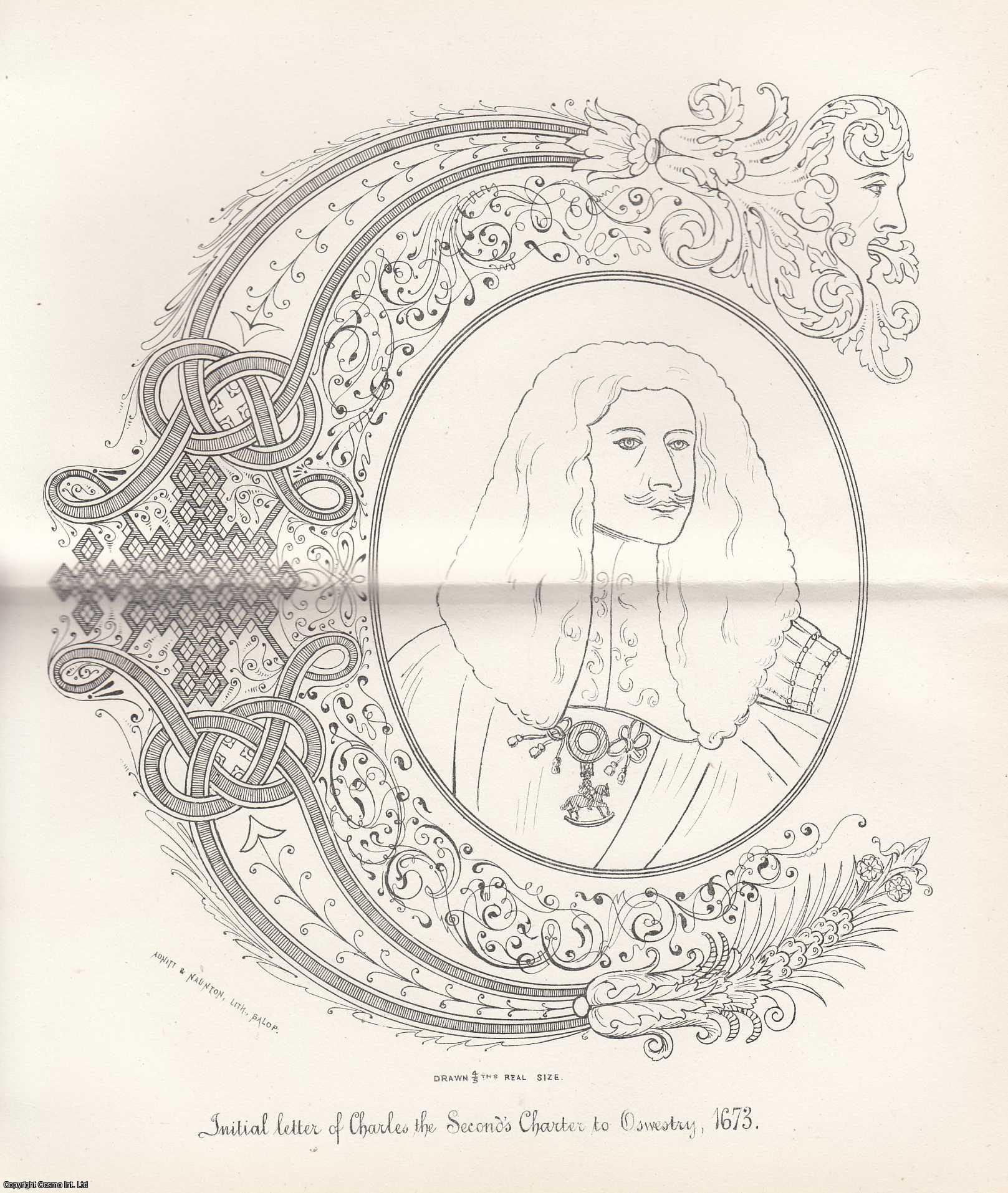 LEIGHTON, STANLEY - The Records of the Corporation of Oswestry. 1666-1881. This is an original article from the Shropshire Archaeological & Natural History Society Journal, 1881.