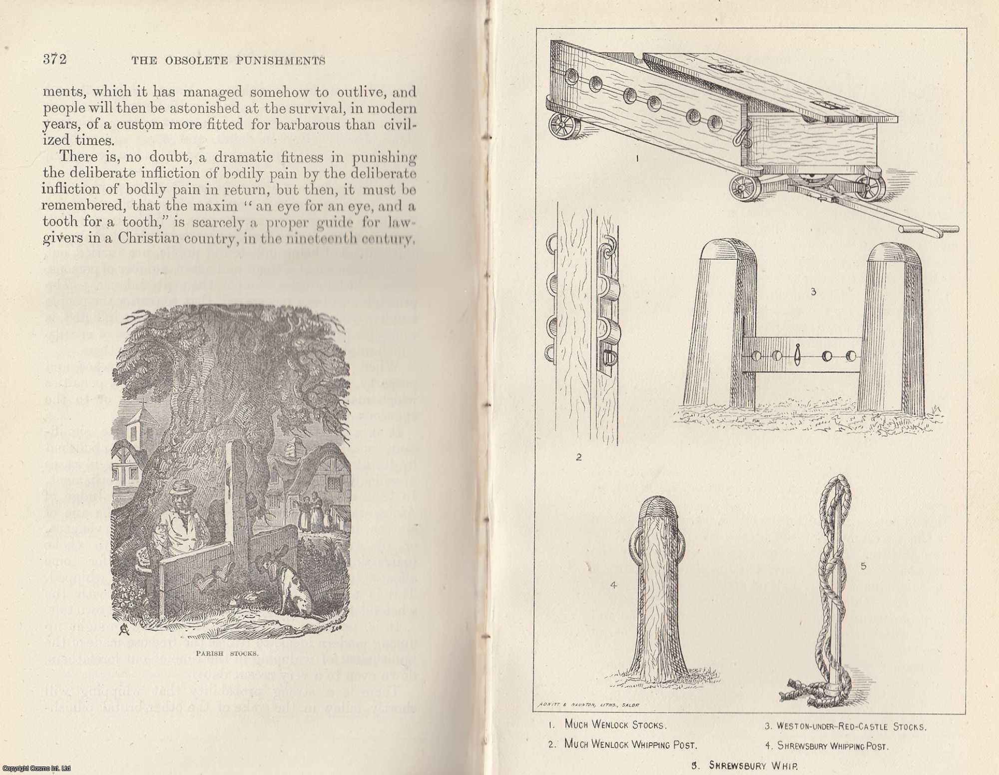 MORRIS, S. MEESON - The Obsolete Punishments of Shropshire: The Whipping Post, and the Stocks. This is an original article from the Shropshire Archaeological & Natural History Society Journal, 1887.