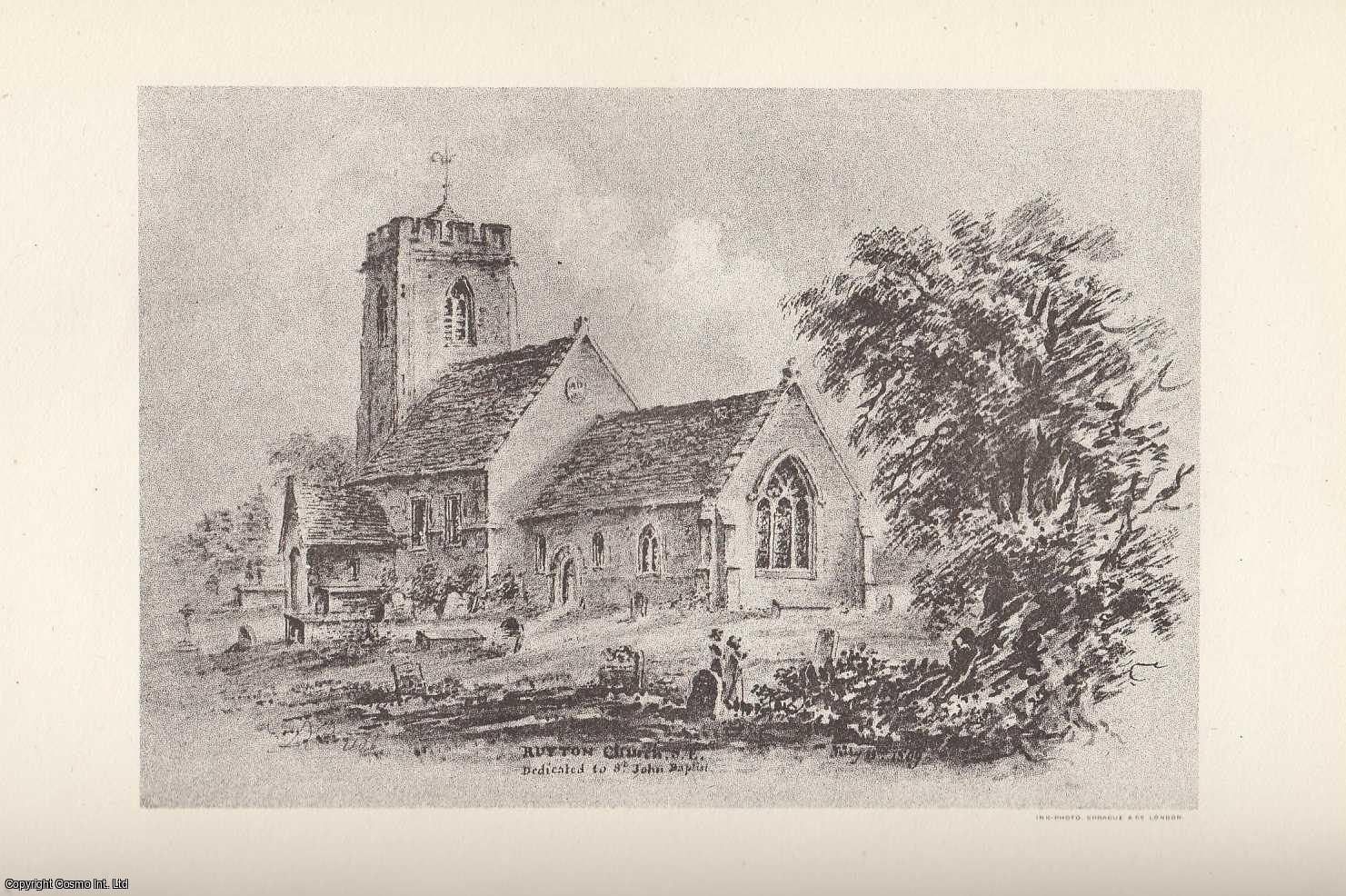 KENYON, R. LL. - Ruyton Church, Shropshire. This is an original article from the Shropshire Archaeological & Natural History Society Journal, 1896.