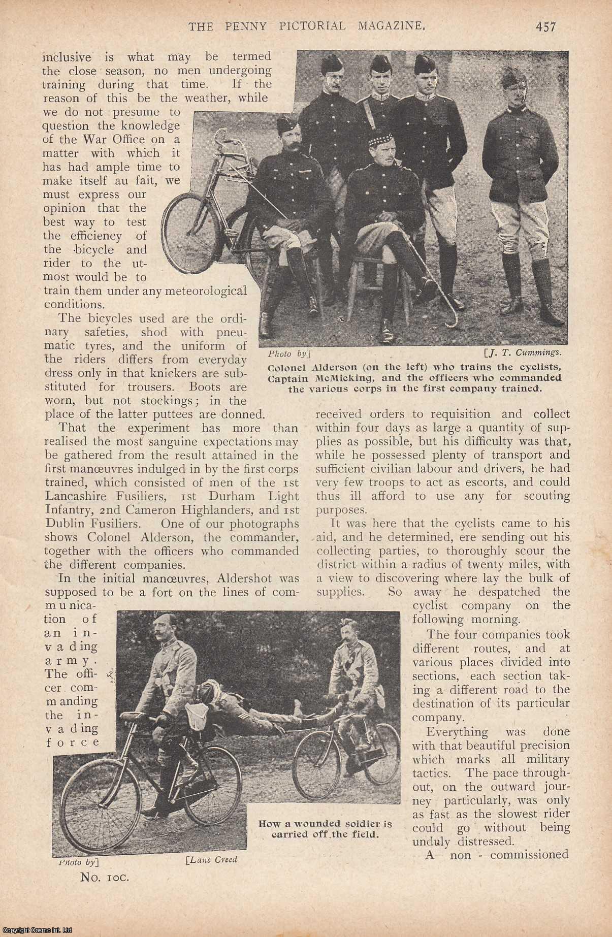 Victor Buller - Warriors on Wheels. How the bicycle is used in the army. This is an original article from the Penny Pictorial Magazine, 1899.